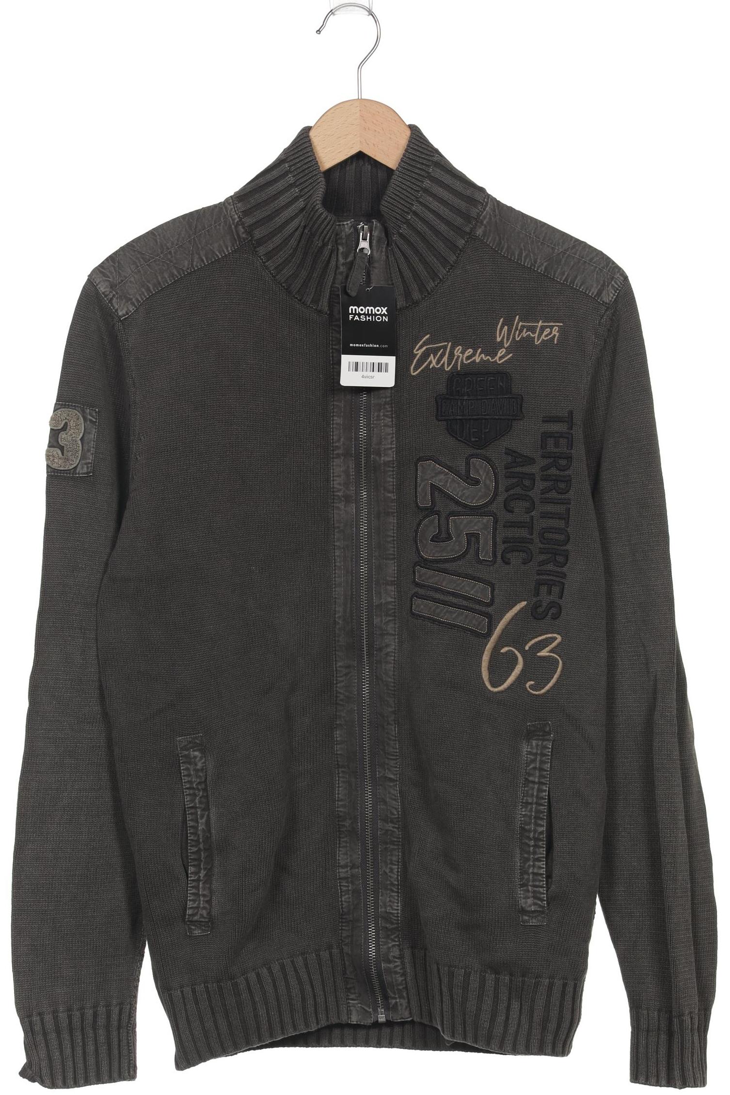 

Camp David Herren Strickjacke, grau, Gr. 52