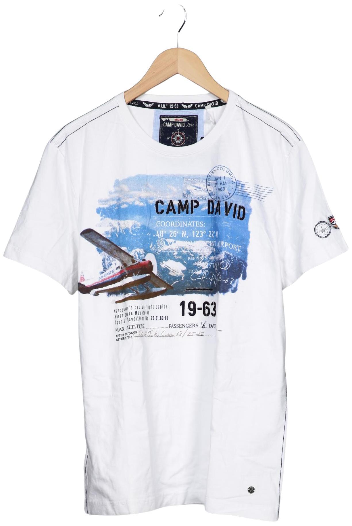 

Camp David Herren T-Shirt, weiß, Gr. 54