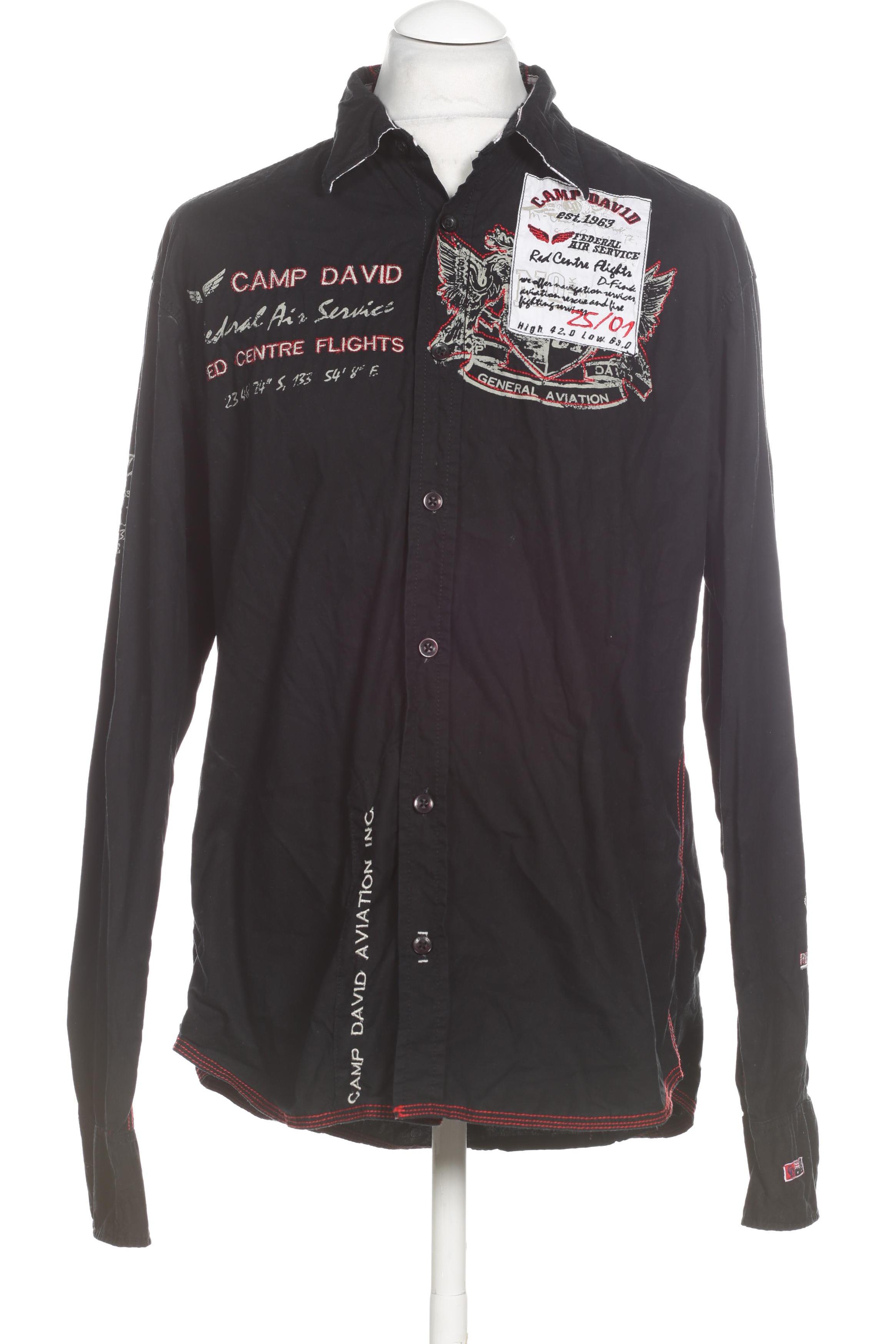 

Camp David Herren Hemd, schwarz, Gr.