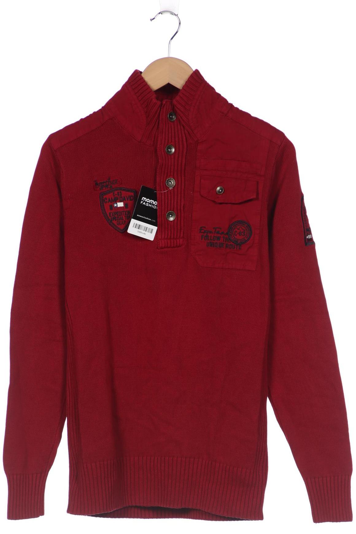 

Camp David Herren Pullover, rot