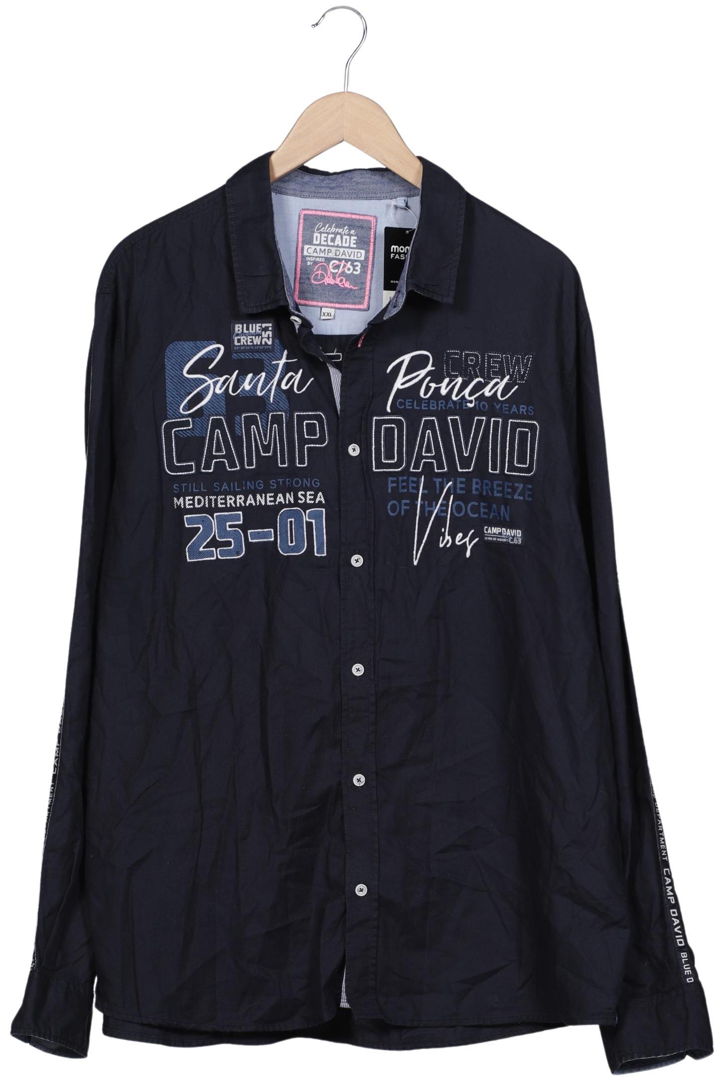 

Camp David Herren Hemd, marineblau, Gr. 56
