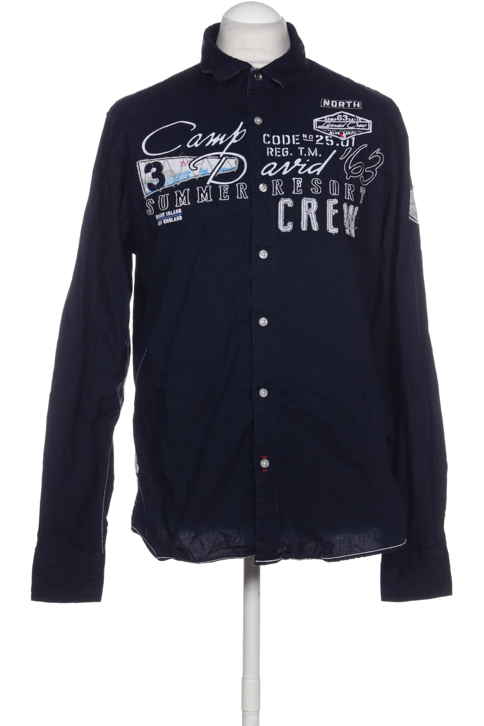 

Camp David Herren Hemd, blau, Gr.