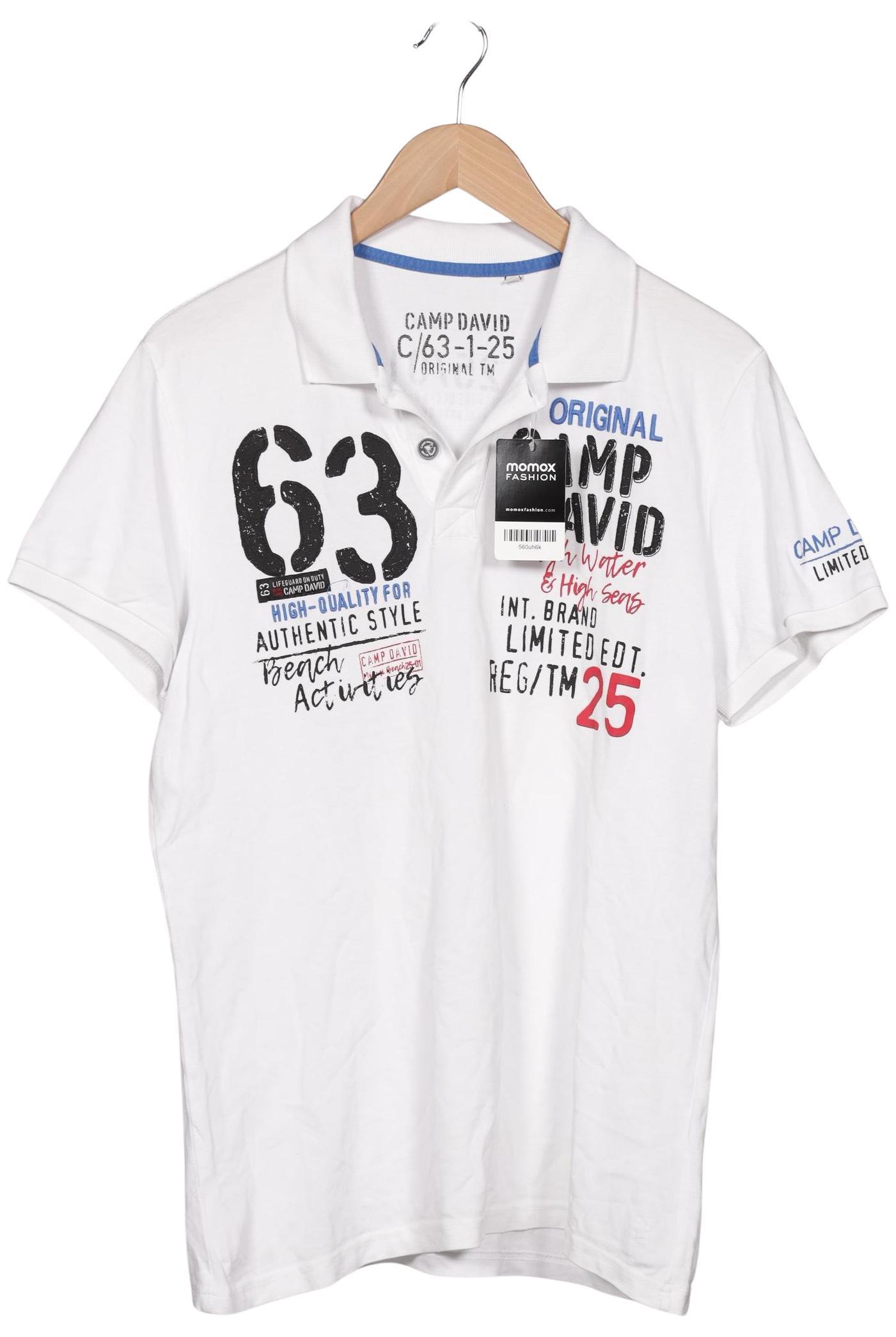 

Camp David Herren Poloshirt, weiß, Gr. 48
