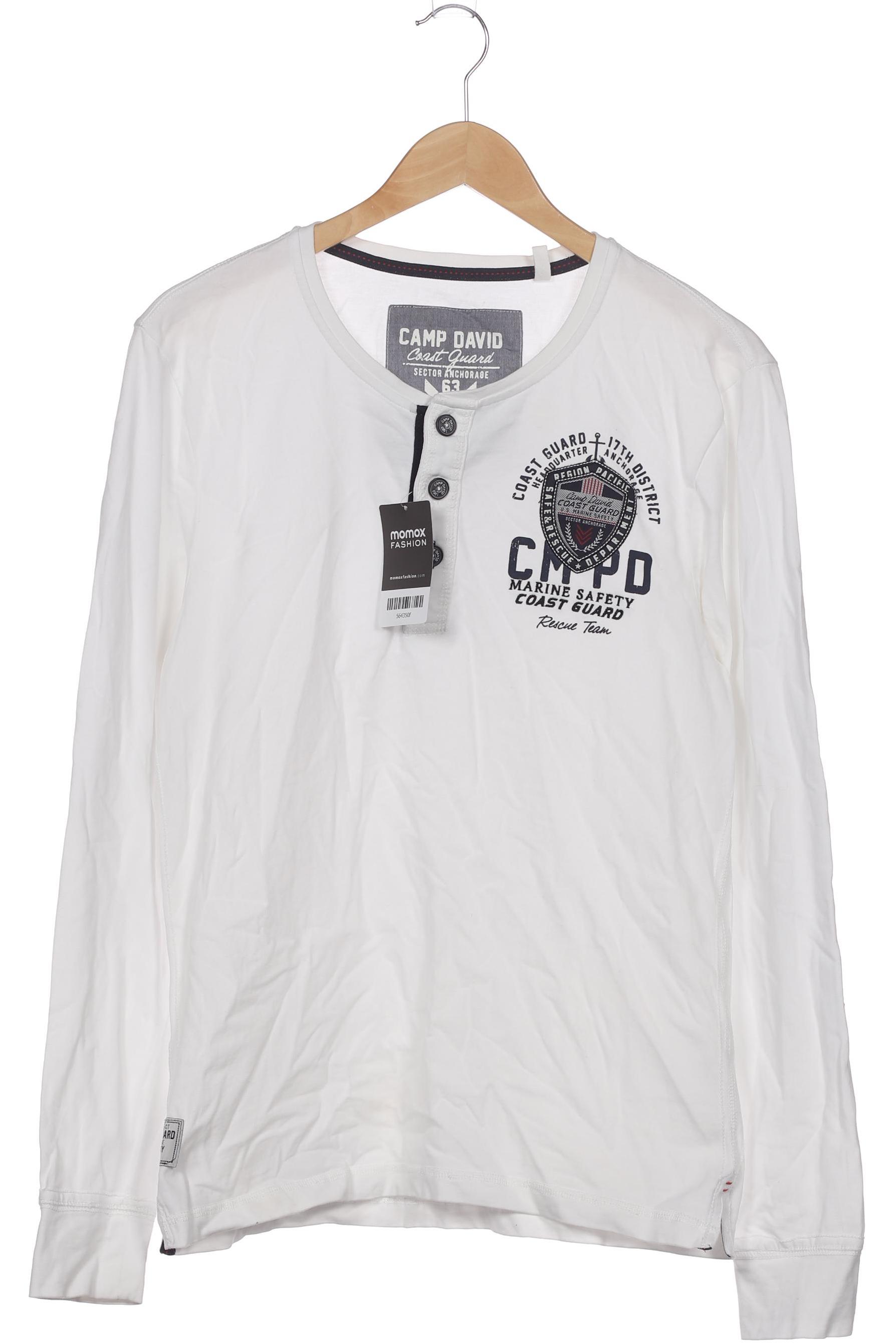 

Camp David Herren Langarmshirt, weiß, Gr. 46