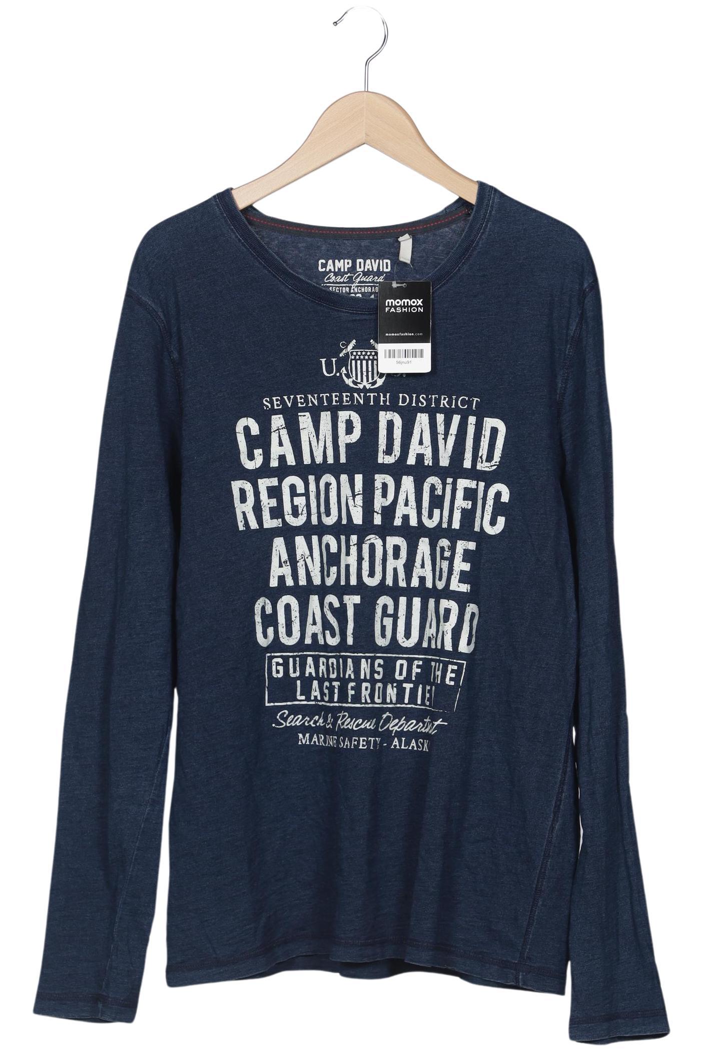 

Camp David Herren Langarmshirt, marineblau, Gr. 54