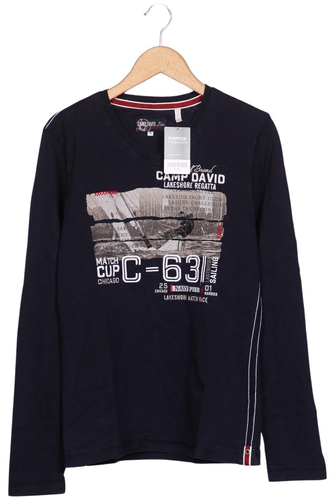 

Camp David Herren Langarmshirt, marineblau, Gr. 46