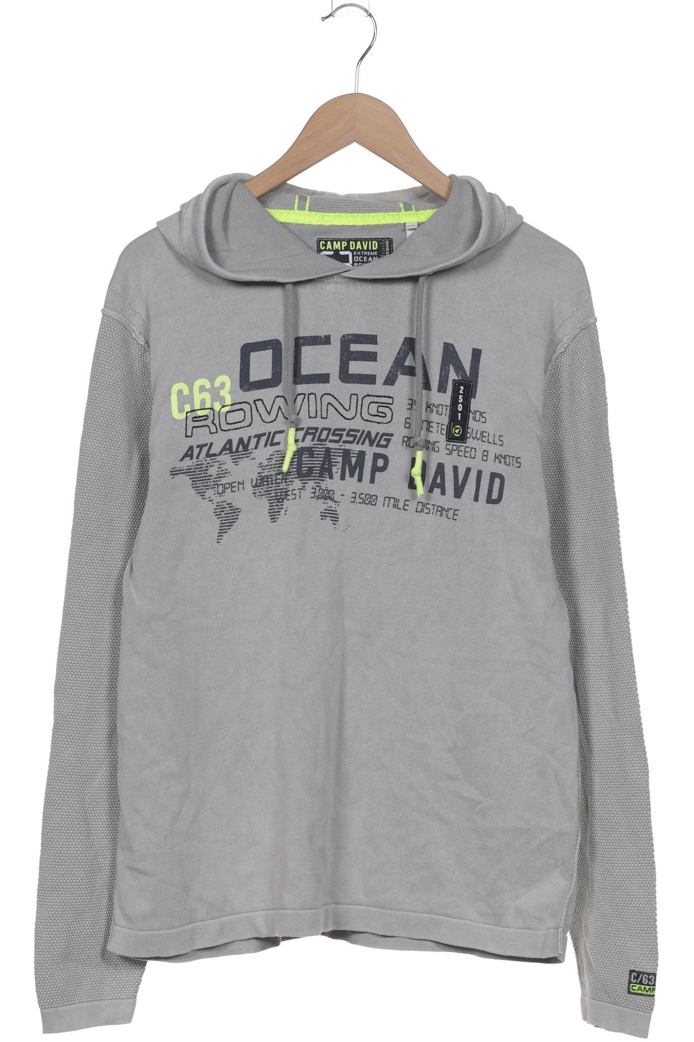 

Camp David Herren Kapuzenpullover, grau, Gr. 54