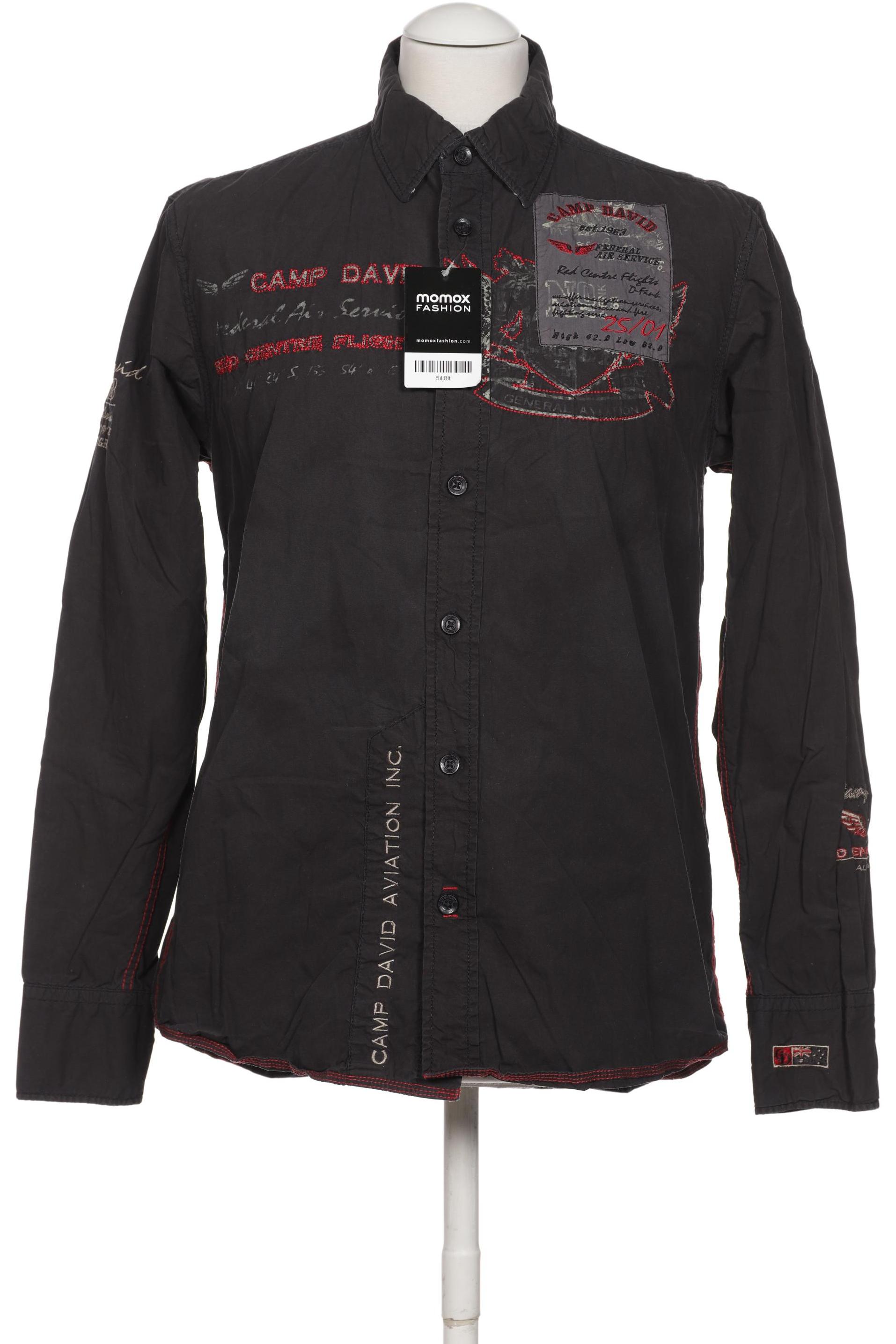 

Camp David Herren Hemd, schwarz