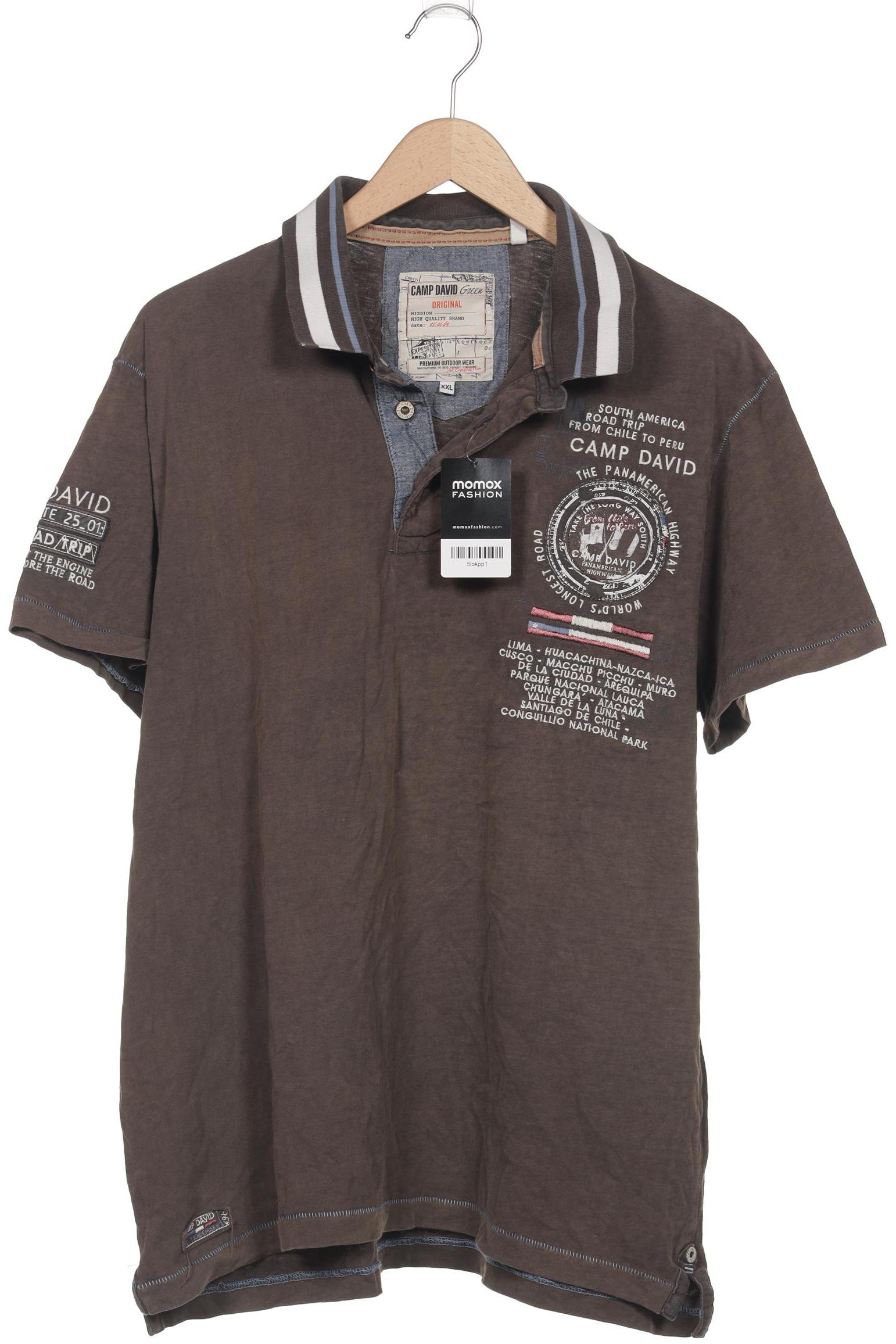 

Camp David Herren Poloshirt, braun, Gr. 56