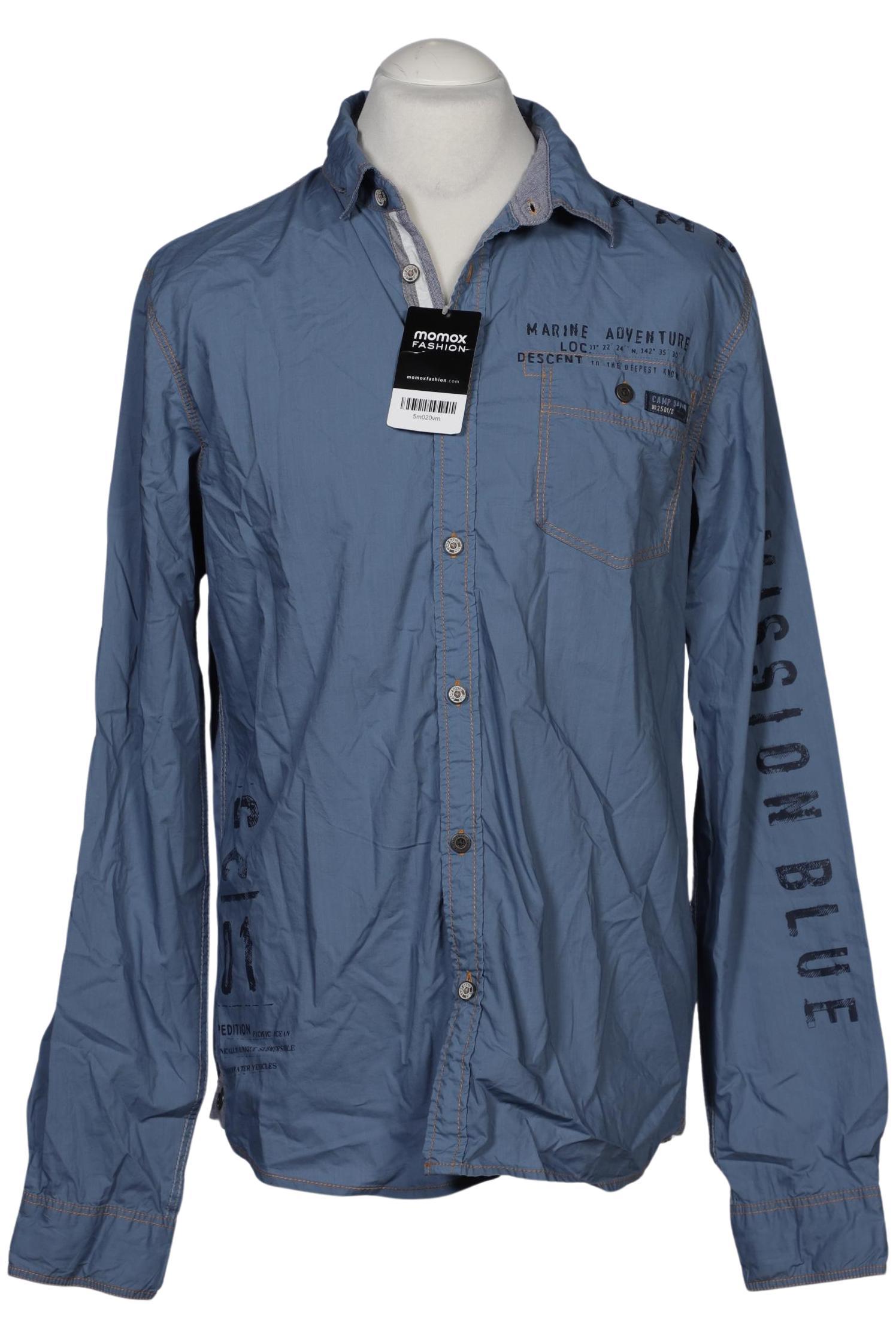 

Camp David Herren Hemd, blau, Gr. 48