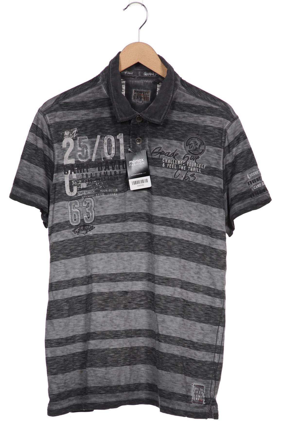 

Camp David Herren Poloshirt, grau