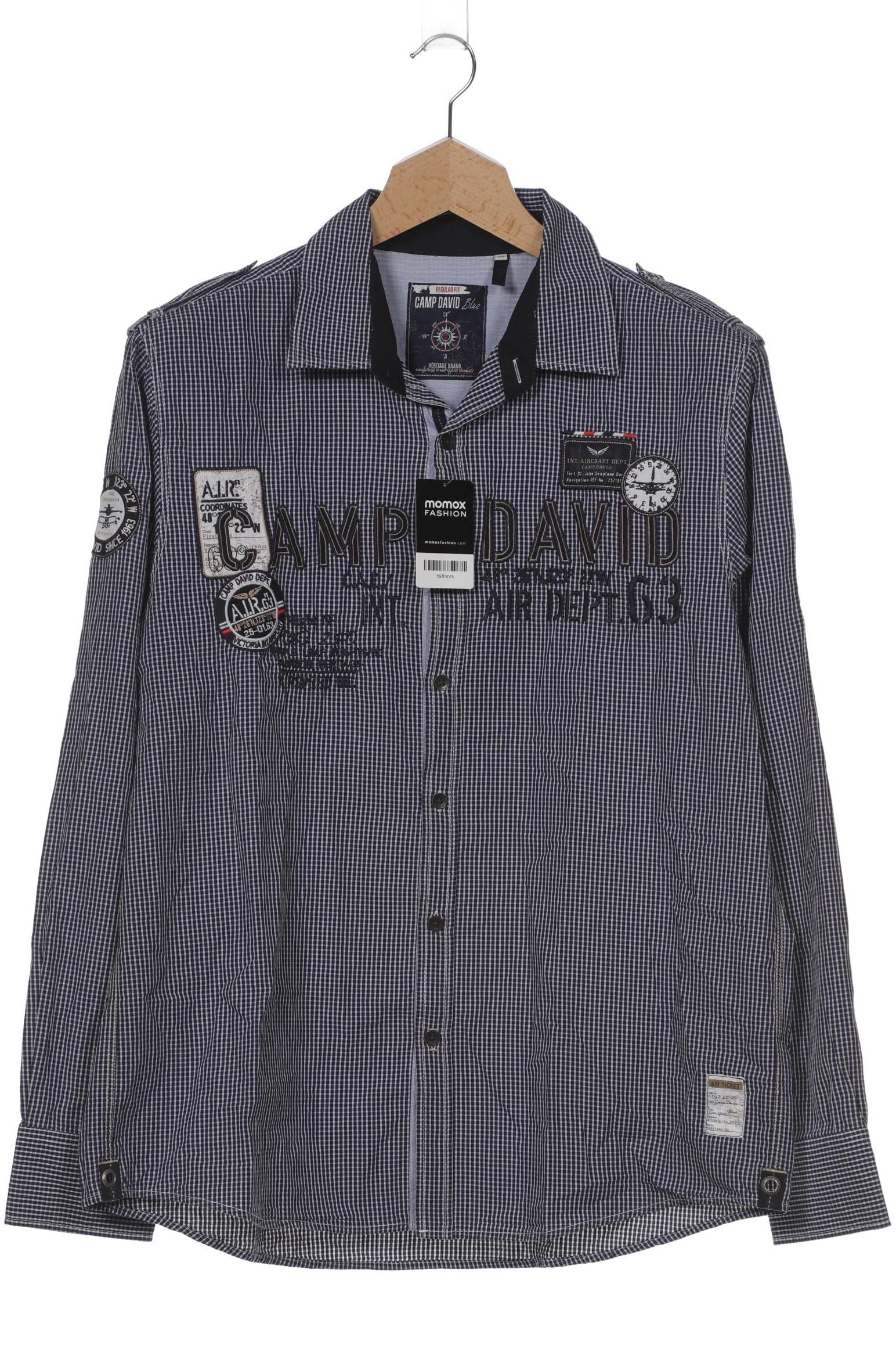 

Camp David Herren Hemd, marineblau, Gr. 56