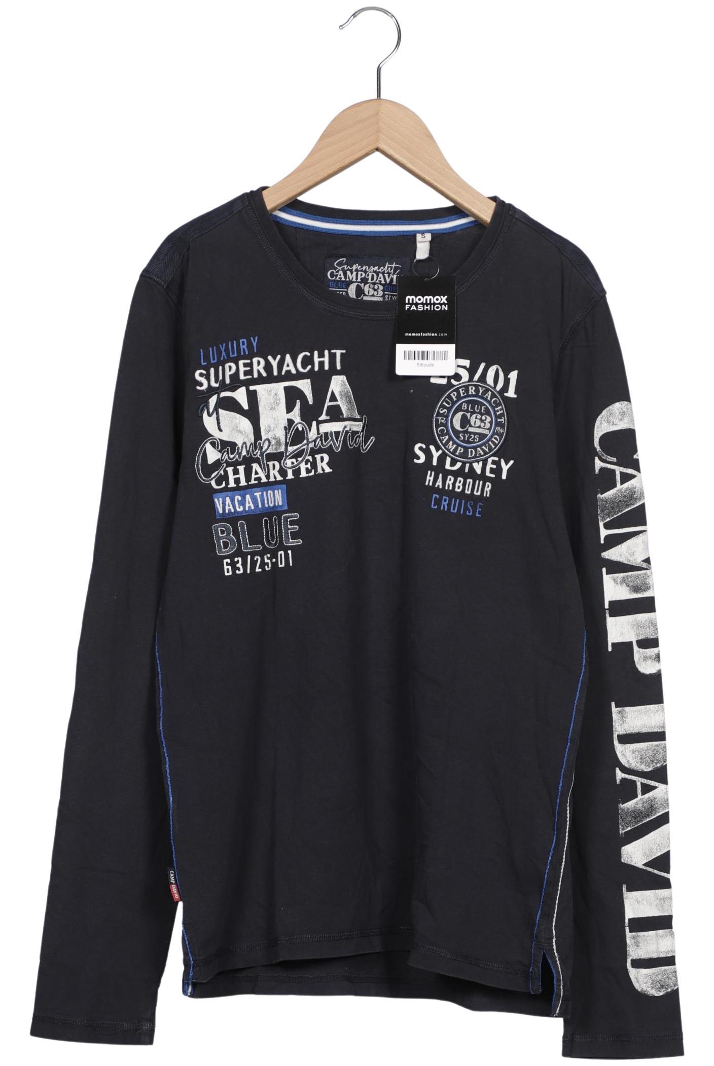 Thumbnail - Camp David Herren Langarmshirt, marineblau, Gr. 46