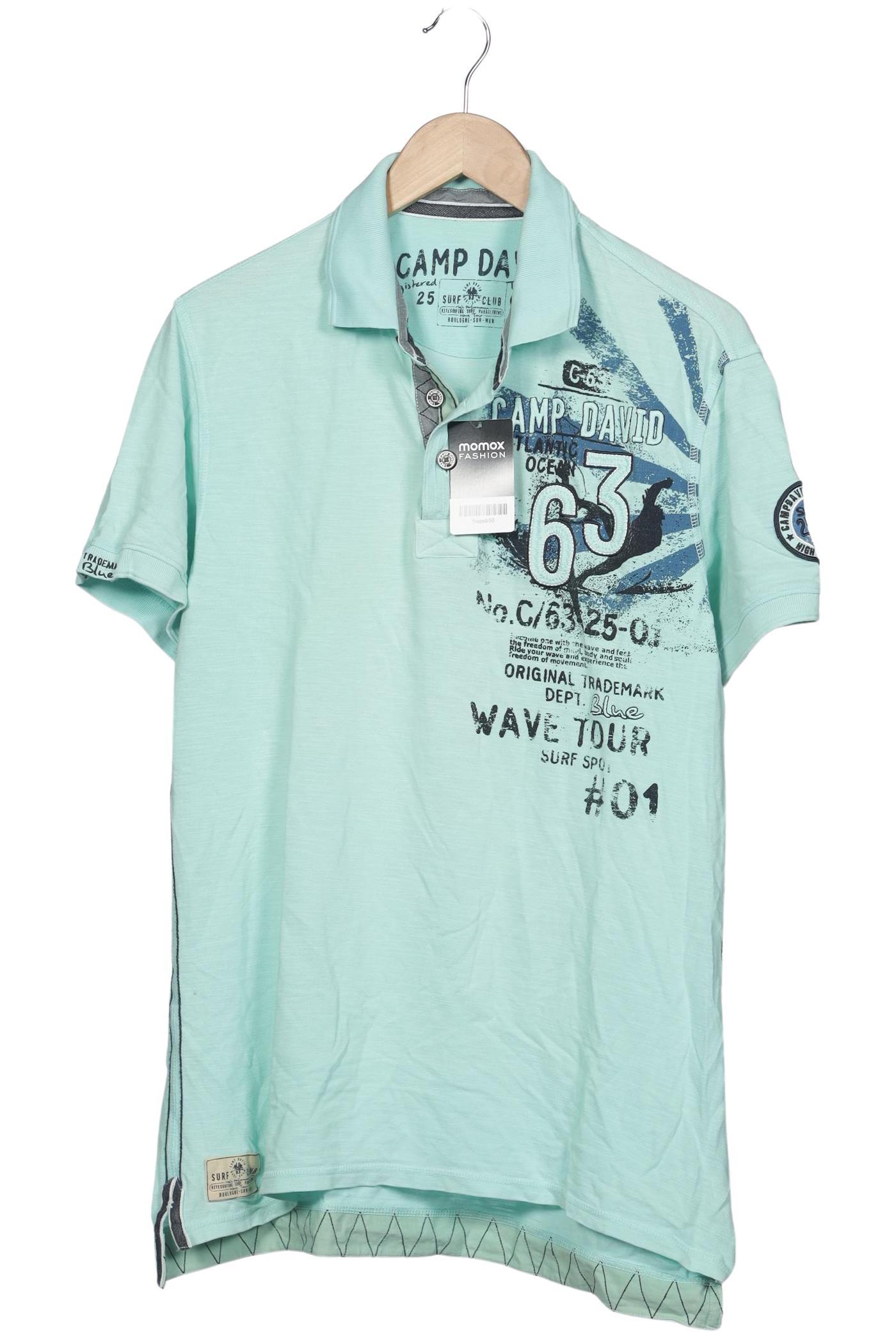 

Camp David Herren Poloshirt, türkis, Gr. 54