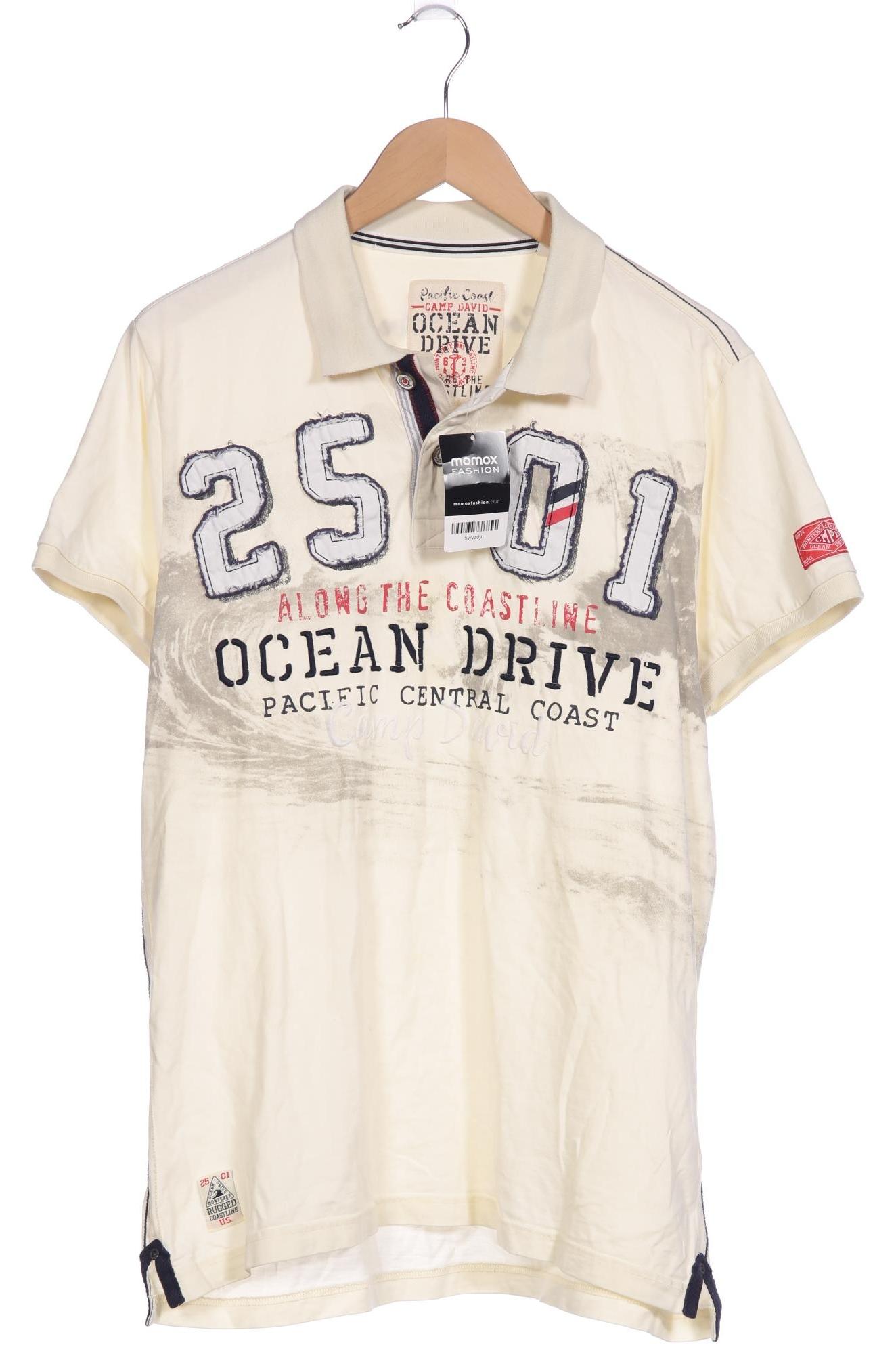 

Camp David Herren Poloshirt, cremeweiß, Gr. 54
