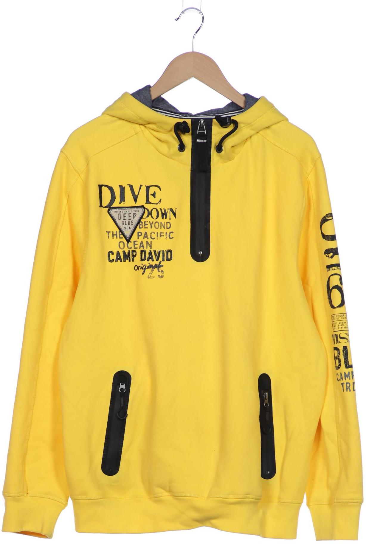 

Camp David Herren Kapuzenpullover, gelb, Gr. 54