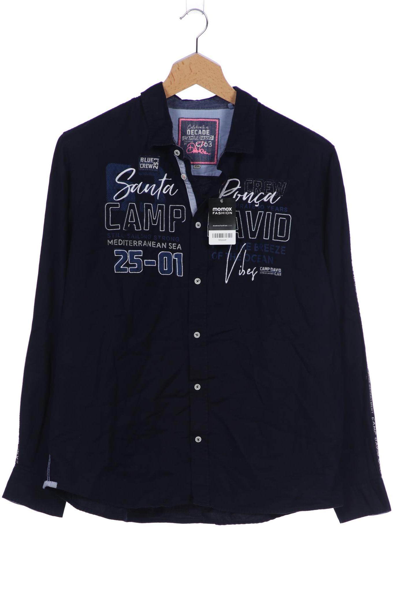 

Camp David Herren Hemd, marineblau, Gr. 56