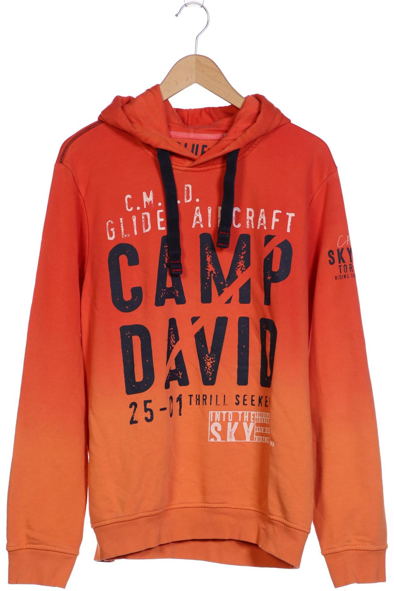 

Camp David Herren Kapuzenpullover, orange, Gr. 54