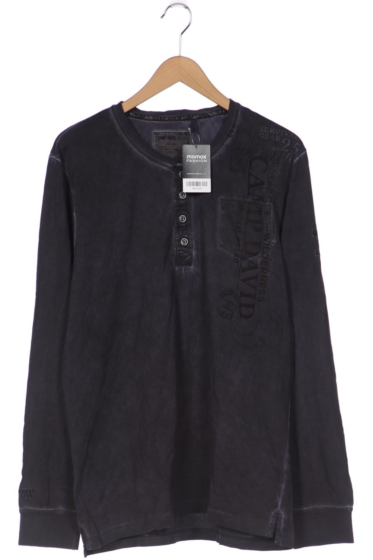 

Camp David Herren Langarmshirt, grau