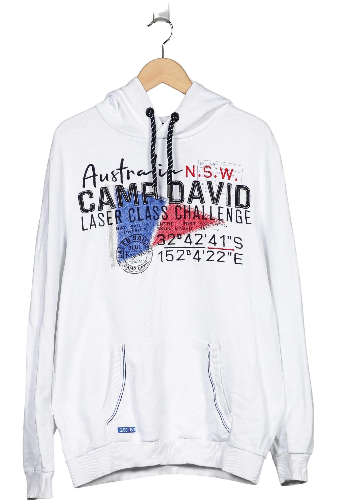 

Camp David Herren Kapuzenpullover, weiß, Gr. 52