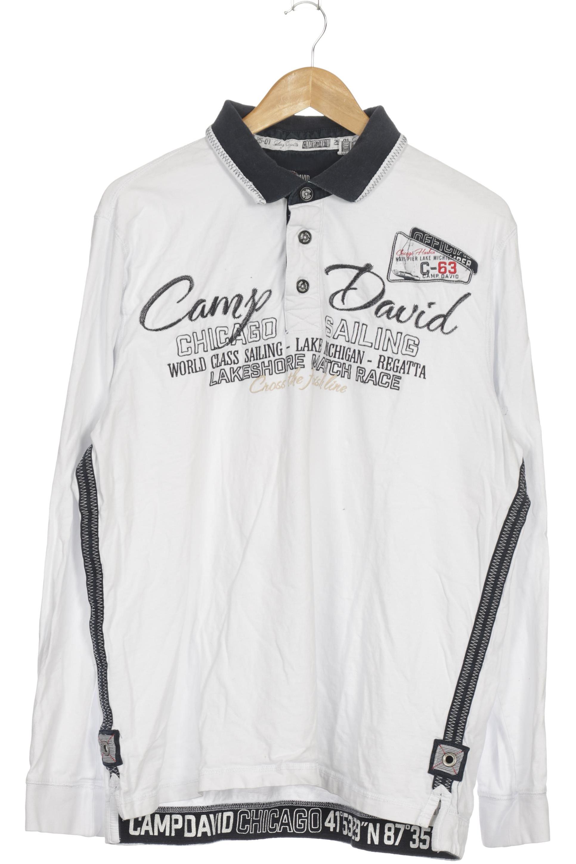 

Camp David Herren Poloshirt, weiß, Gr.