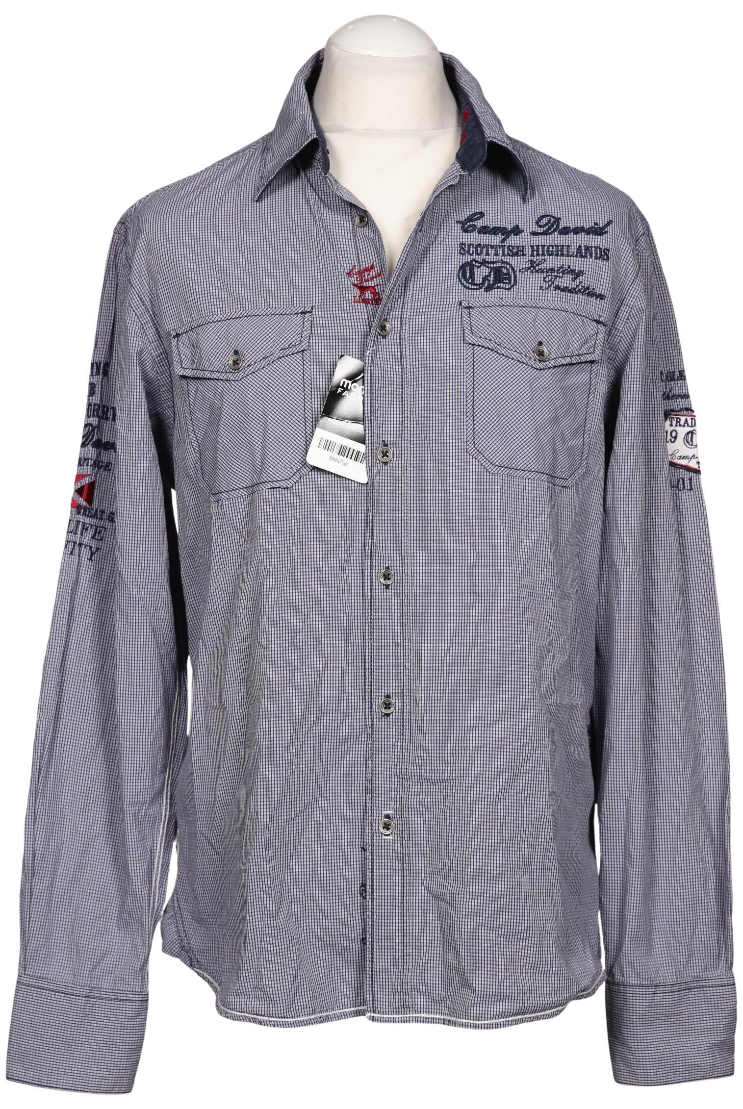 

Camp David Herren Hemd, marineblau, Gr. 52