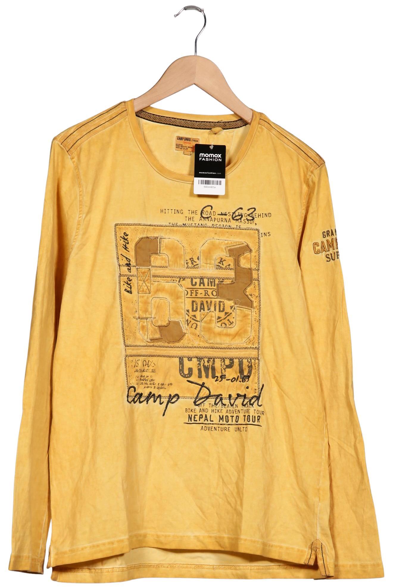 

Camp David Herren Langarmshirt, gelb, Gr. 52