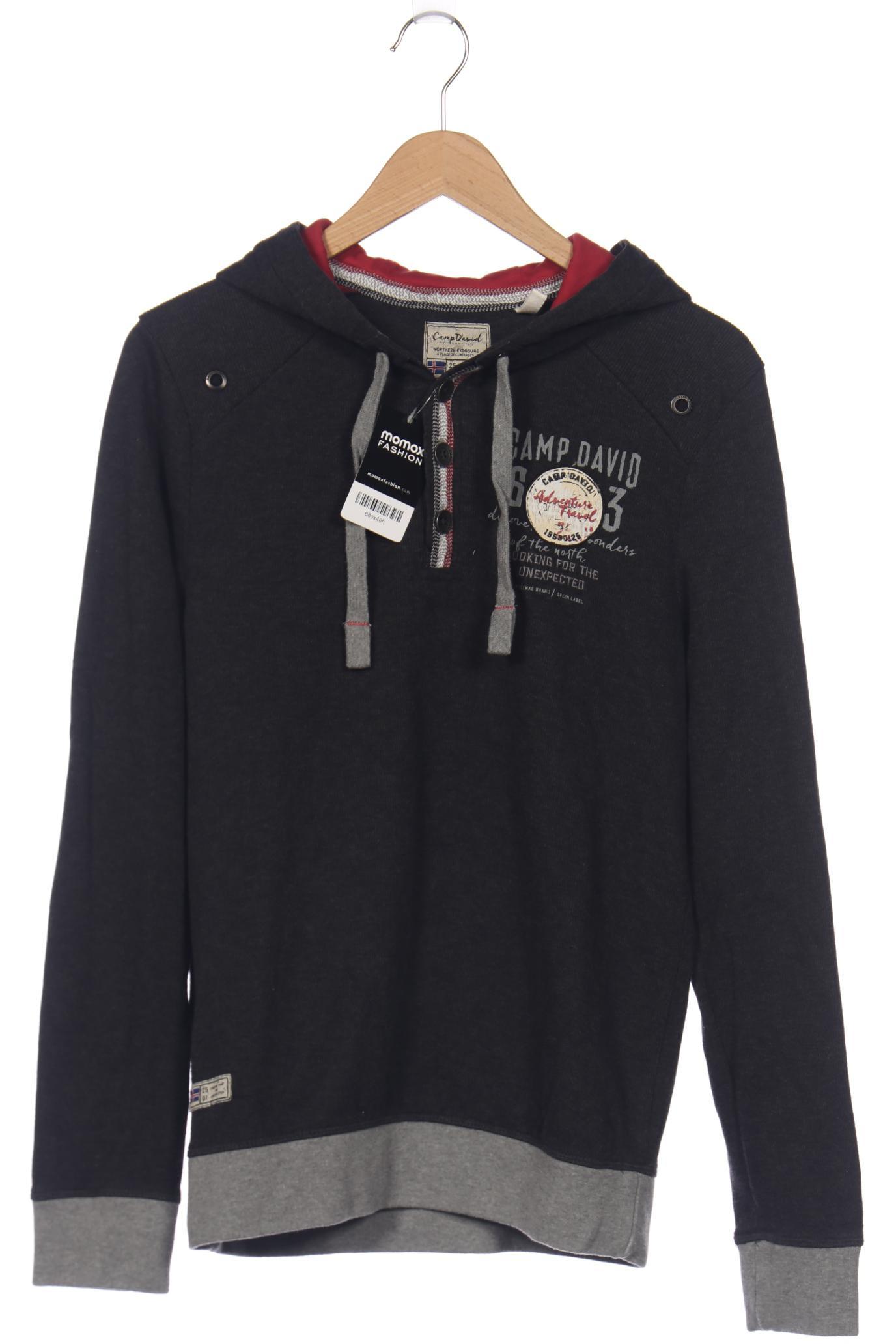 

Camp David Herren Kapuzenpullover, grau, Gr. 46