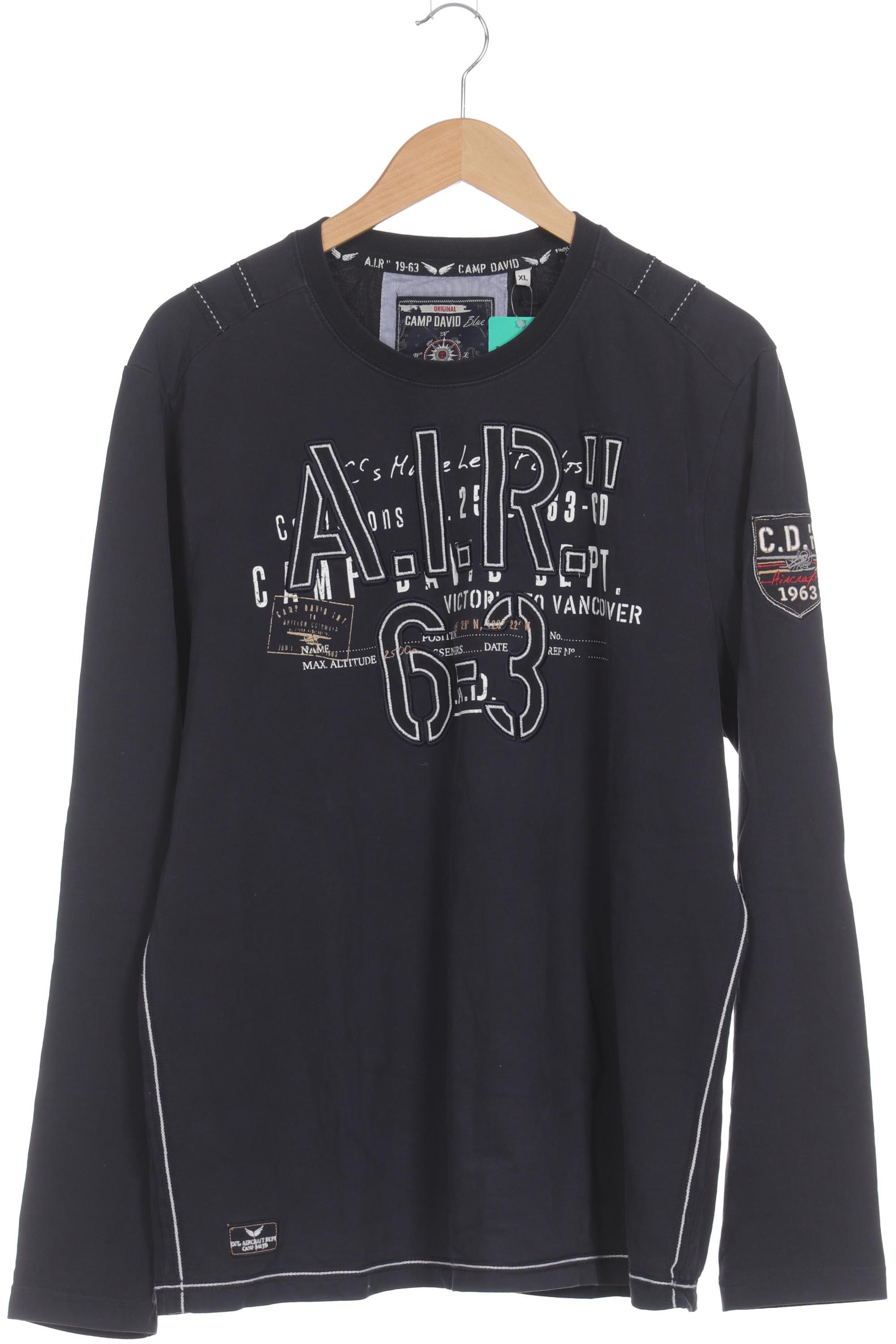 

Camp David Herren Langarmshirt, blau, Gr. 54