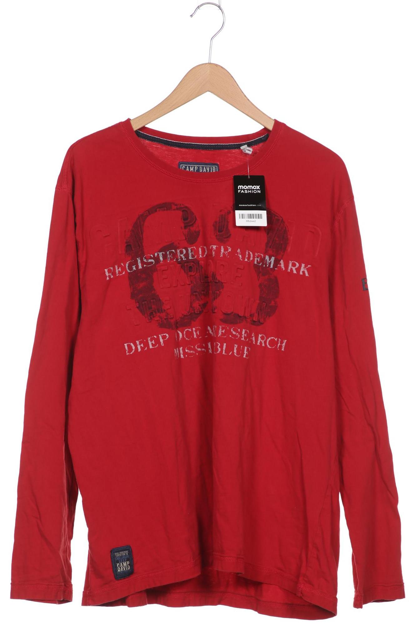 

Camp David Herren Langarmshirt, rot, Gr. 58