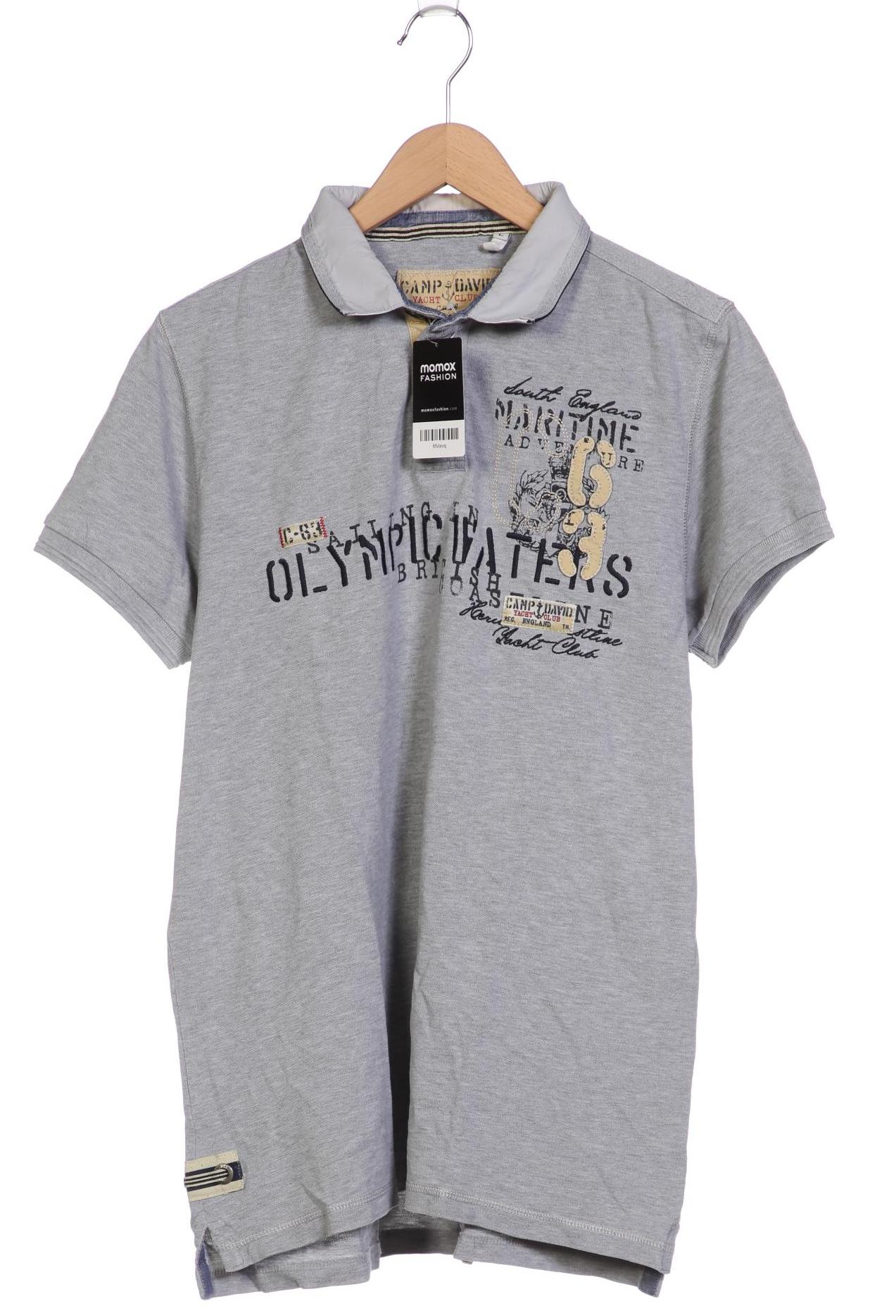 

Camp David Herren Poloshirt, grau, Gr. 52
