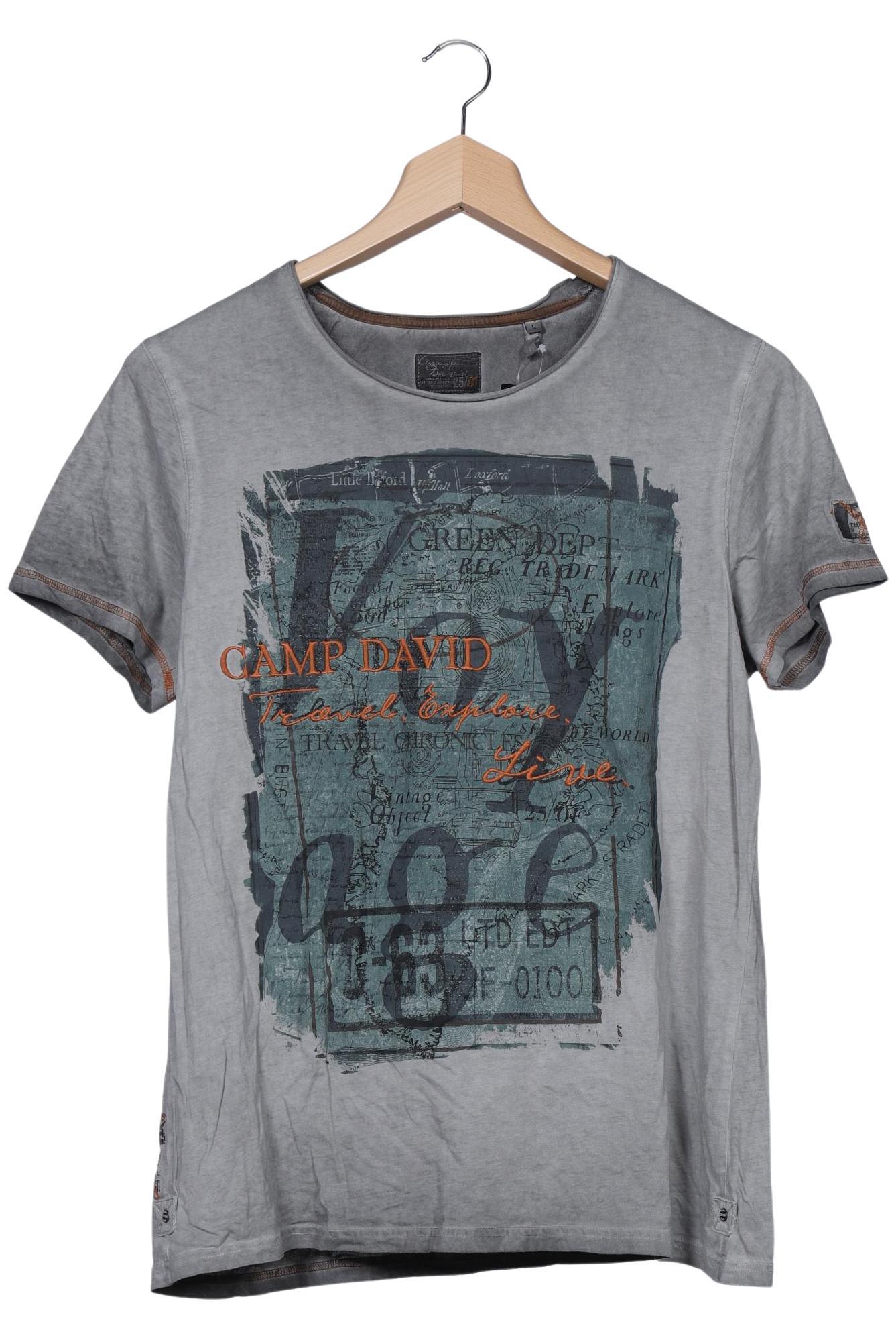 

Camp David Herren T-Shirt, grau, Gr. 52