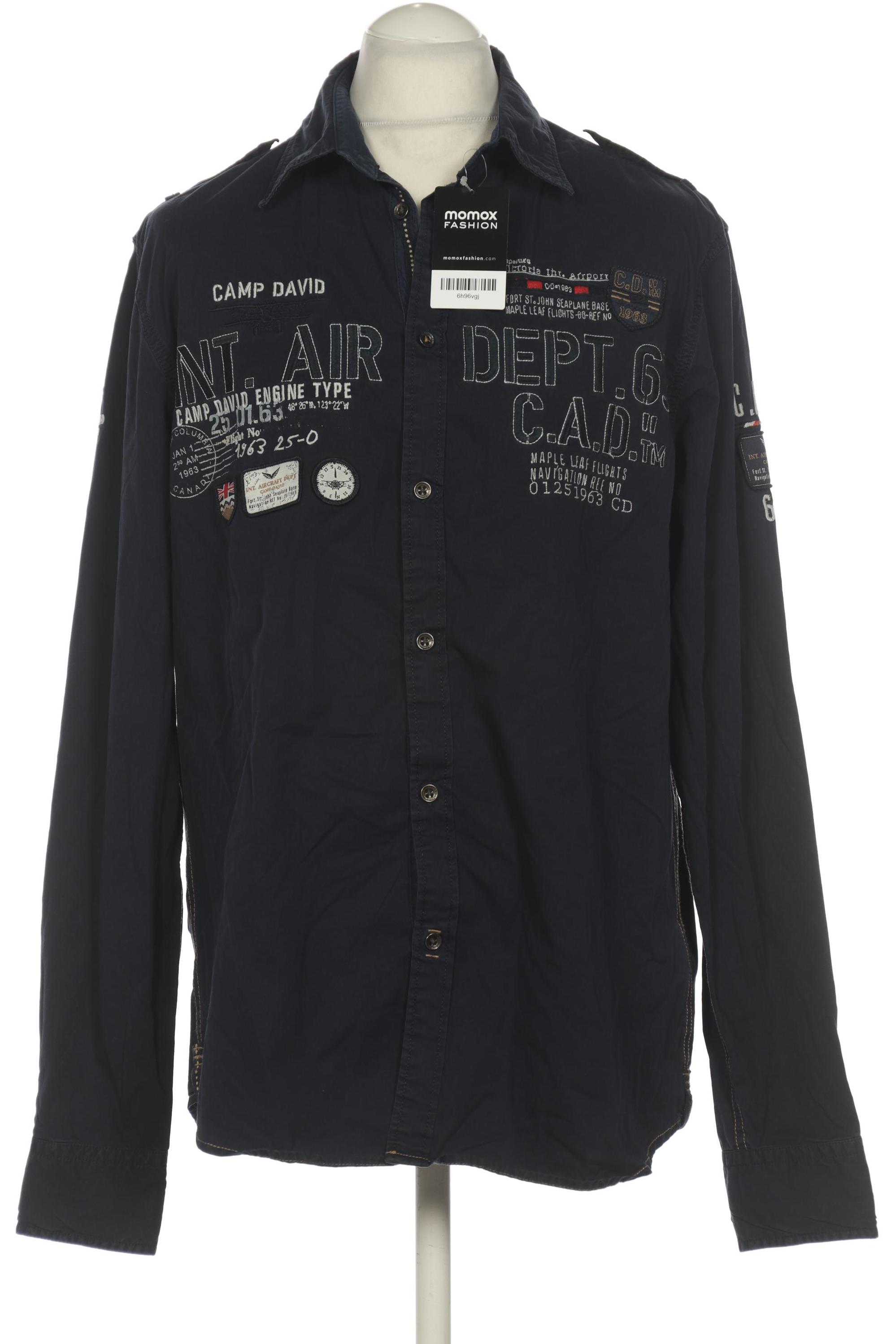 

Camp David Herren Hemd, marineblau