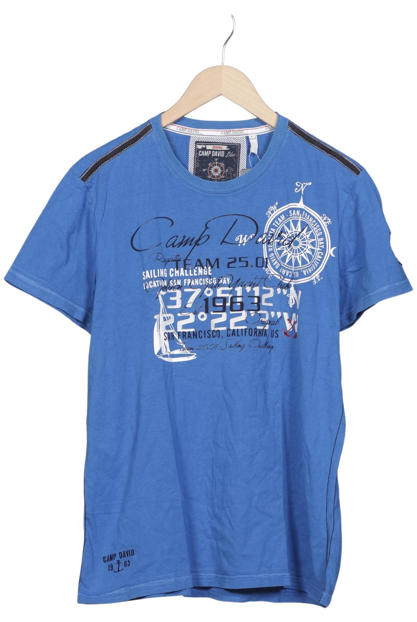 

Camp David Herren T-Shirt, blau, Gr. 52