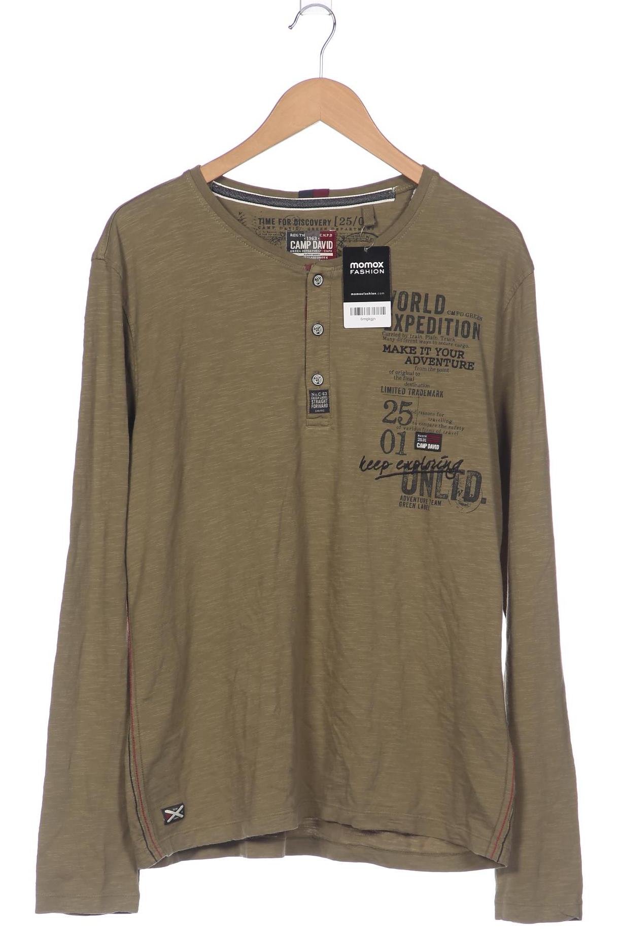 

Camp David Herren Langarmshirt, grün, Gr. 52
