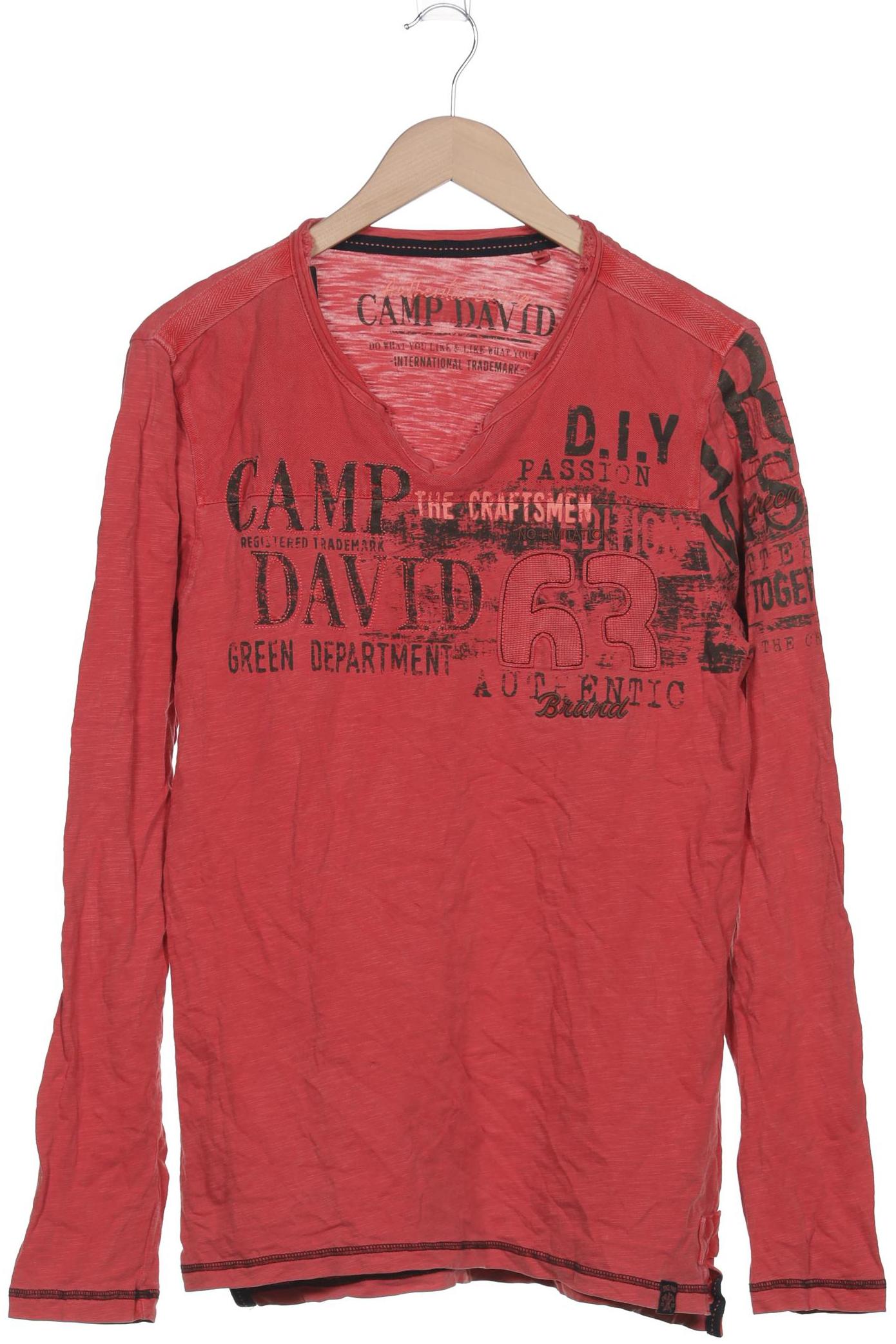 

Camp David Herren Langarmshirt, rot, Gr. 48