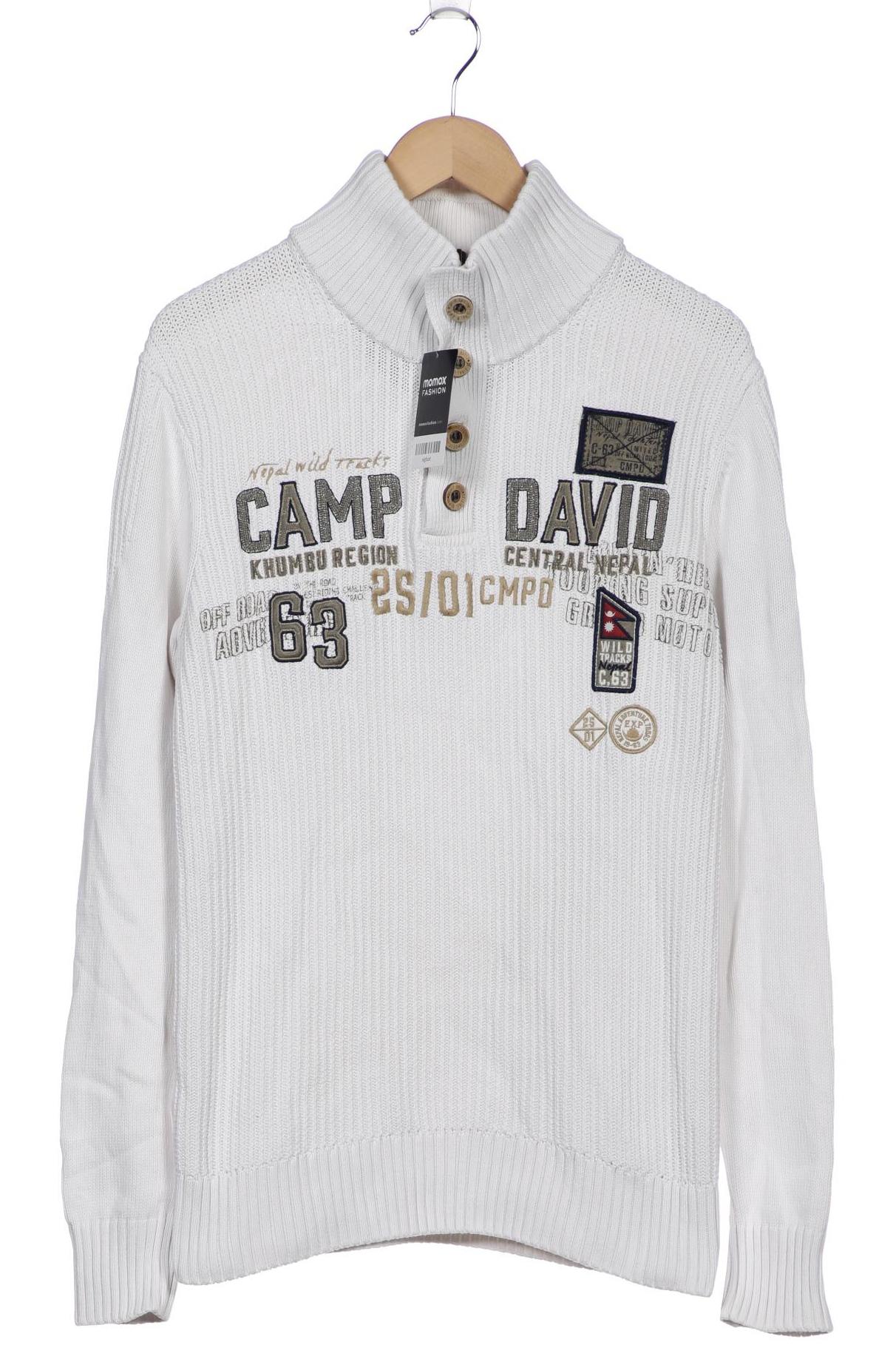 

Camp David Herren Pullover, weiß, Gr. 48