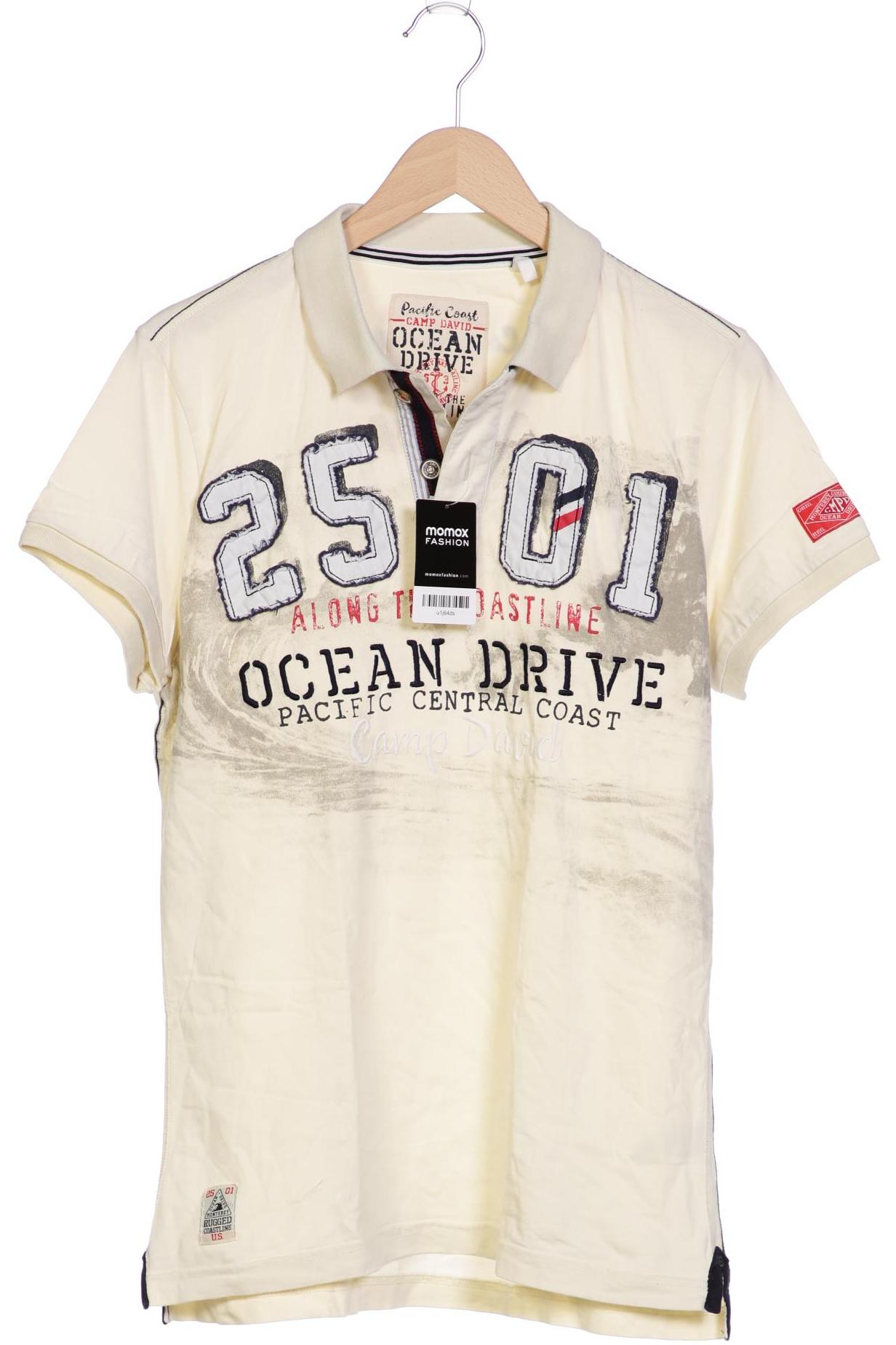 

Camp David Herren Poloshirt, cremeweiß