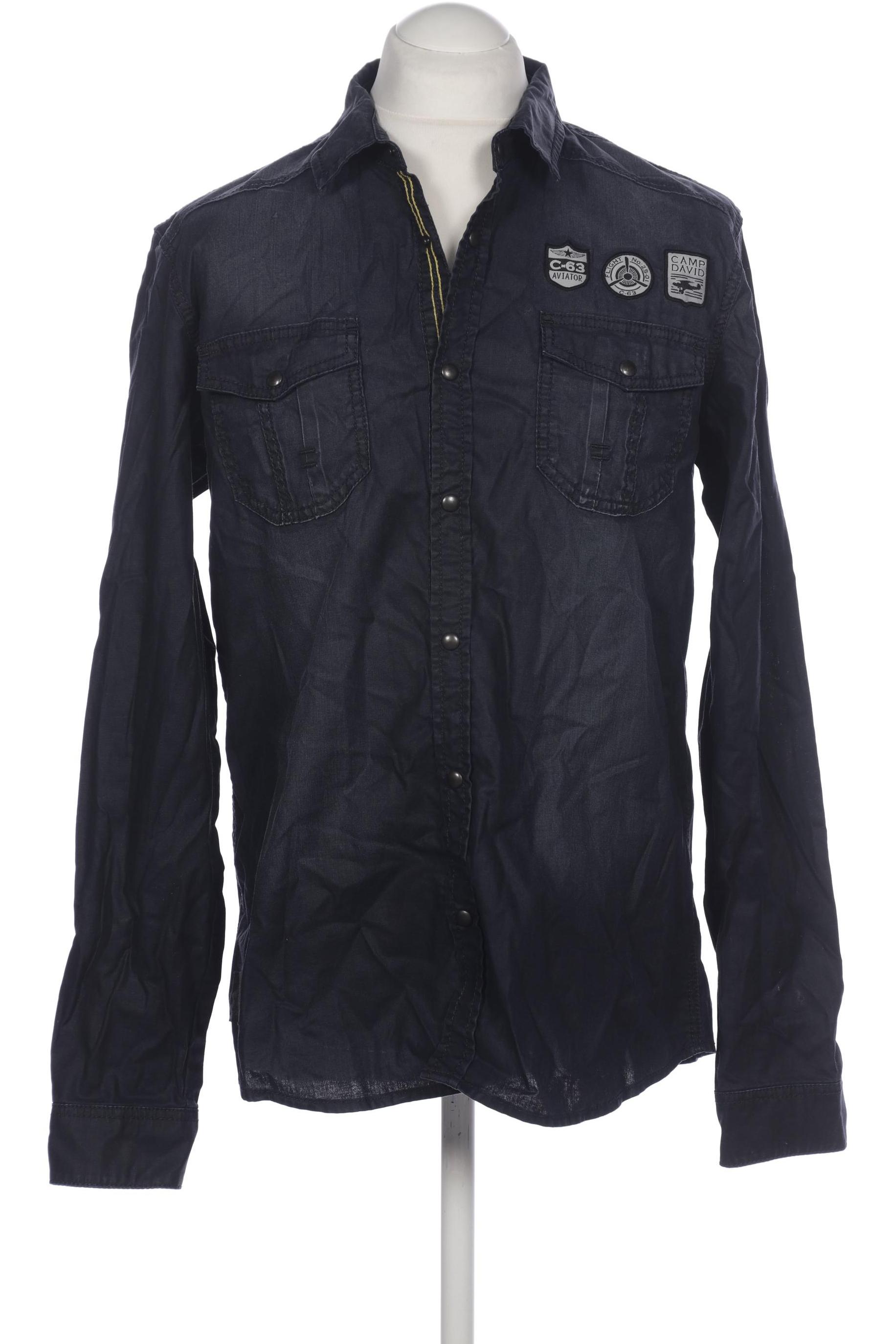

Camp David Herren Hemd, marineblau, Gr. 48