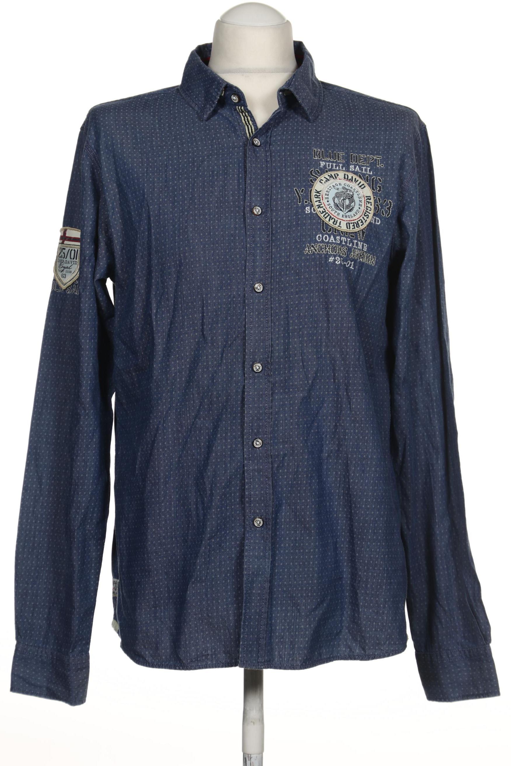 

Camp David Herren Hemd, marineblau