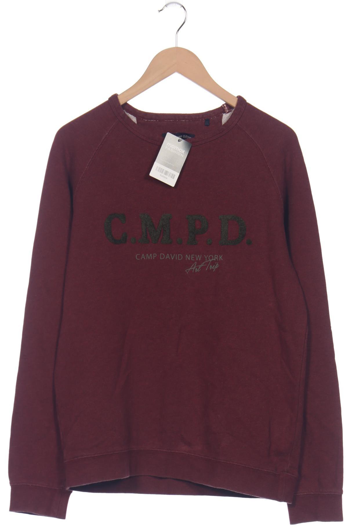 

Camp David Herren Sweatshirt, bordeaux, Gr. 48