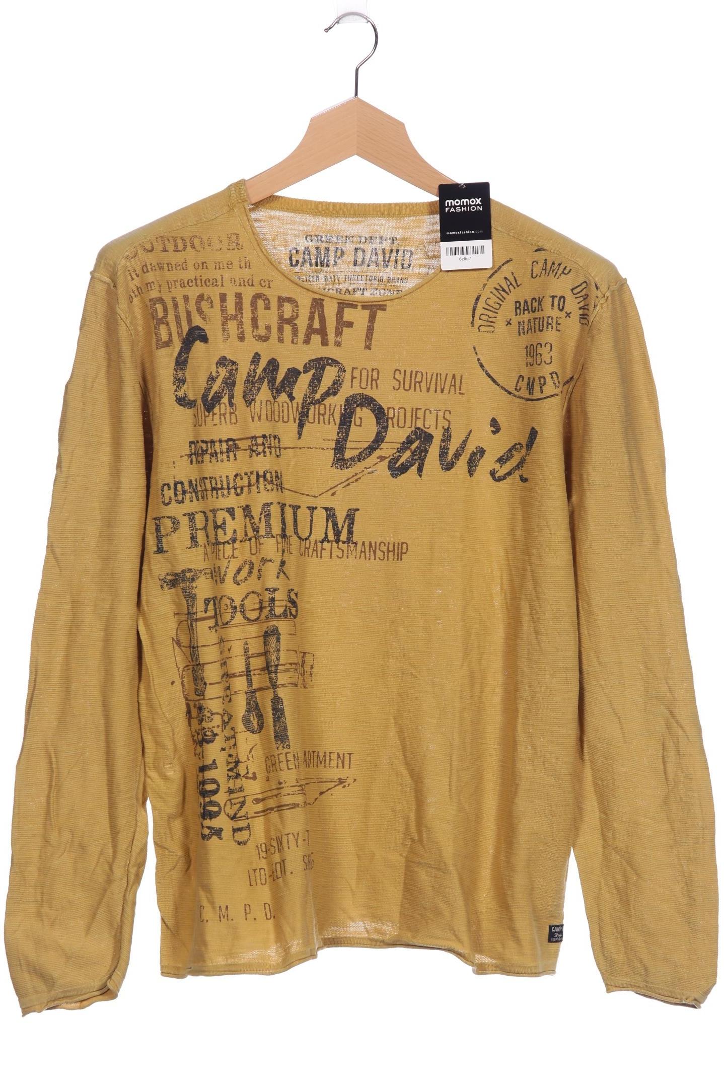 

Camp David Herren Langarmshirt, orange, Gr. 58