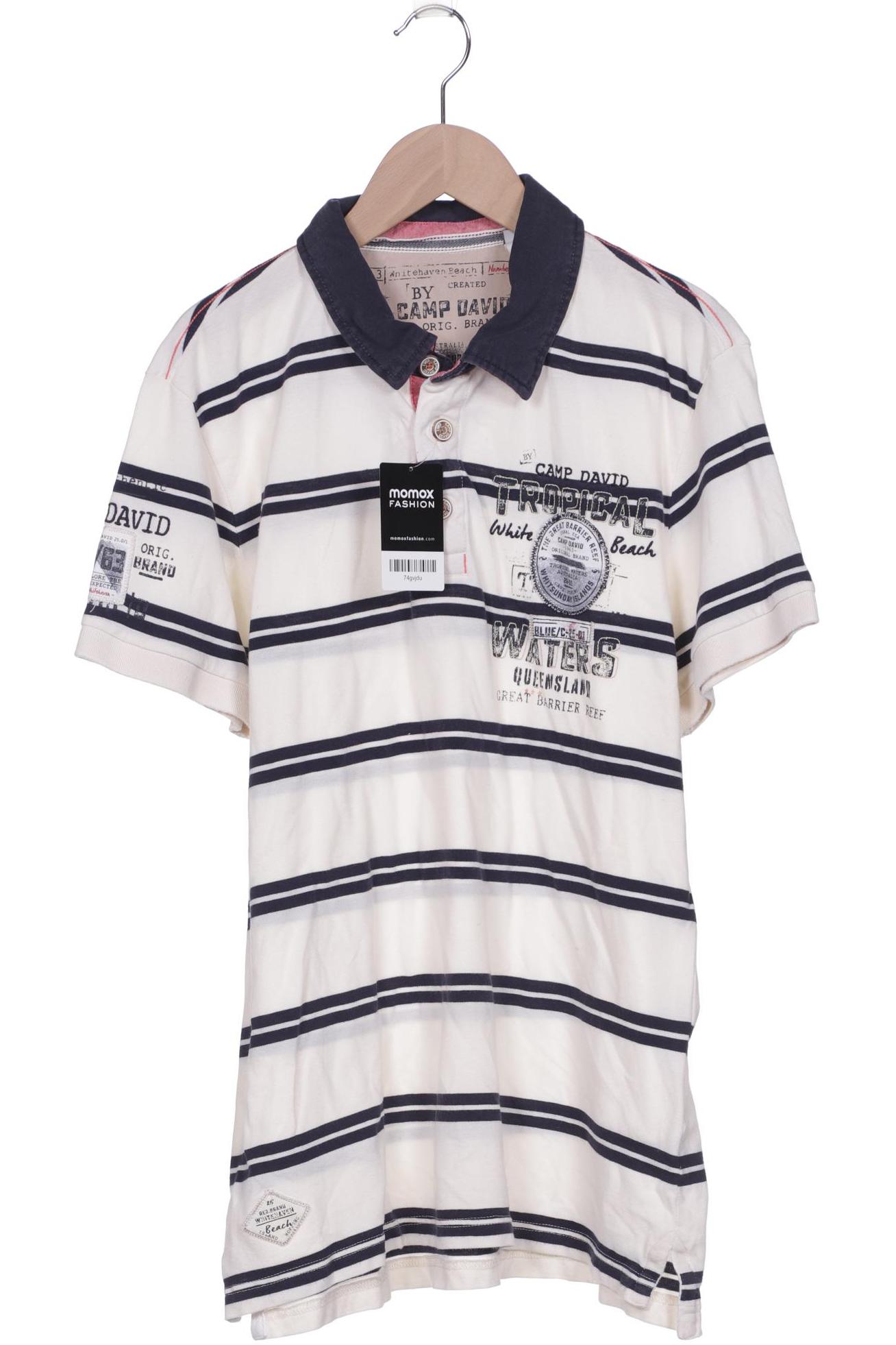 

Camp David Herren Poloshirt, cremeweiß