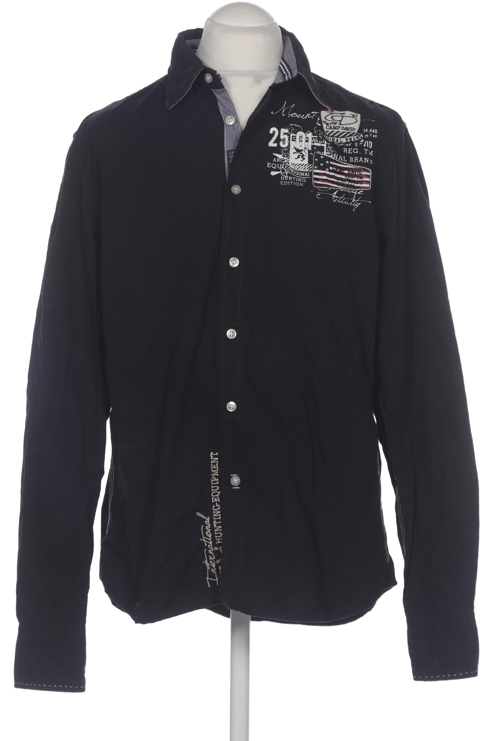 

Camp David Herren Hemd, schwarz, Gr. 48