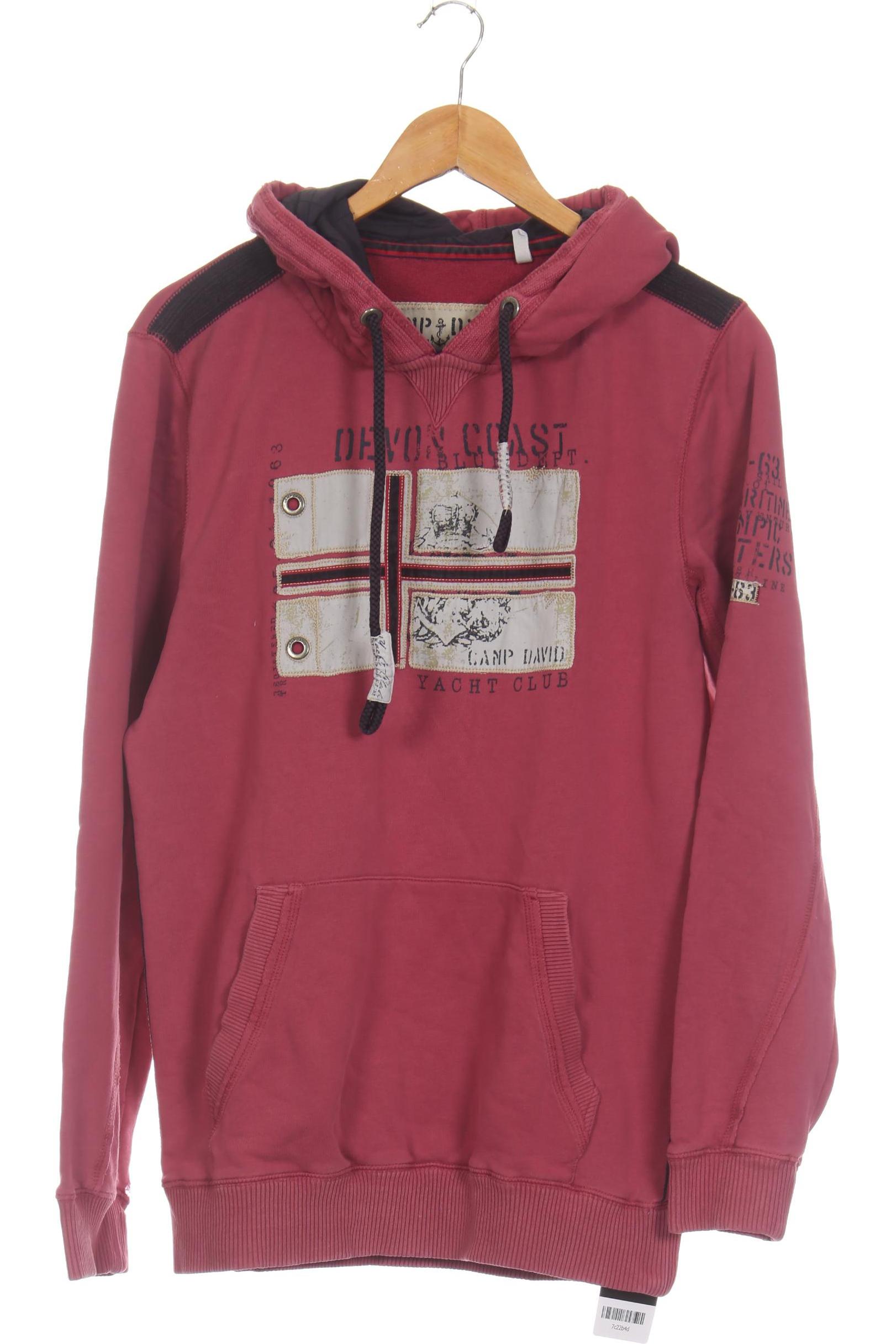 

Camp David Herren Kapuzenpullover, pink, Gr.