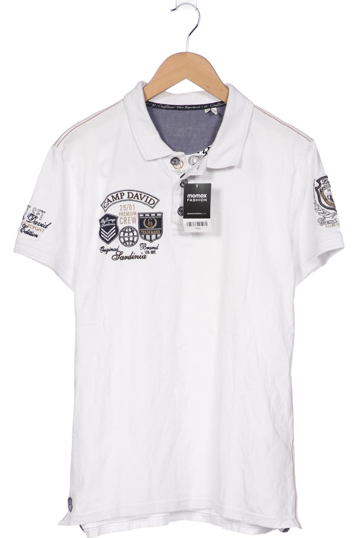 

Camp David Herren Poloshirt, weiß