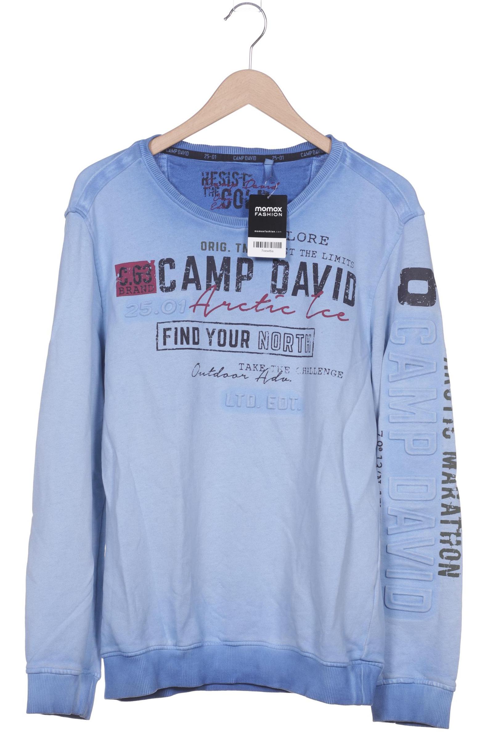

Camp David Herren Sweatshirt, blau, Gr. 54