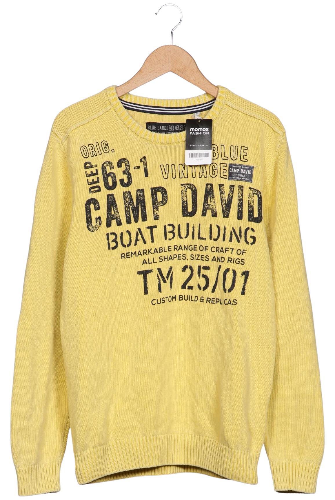 

Camp David Herren Pullover, gelb, Gr. 52