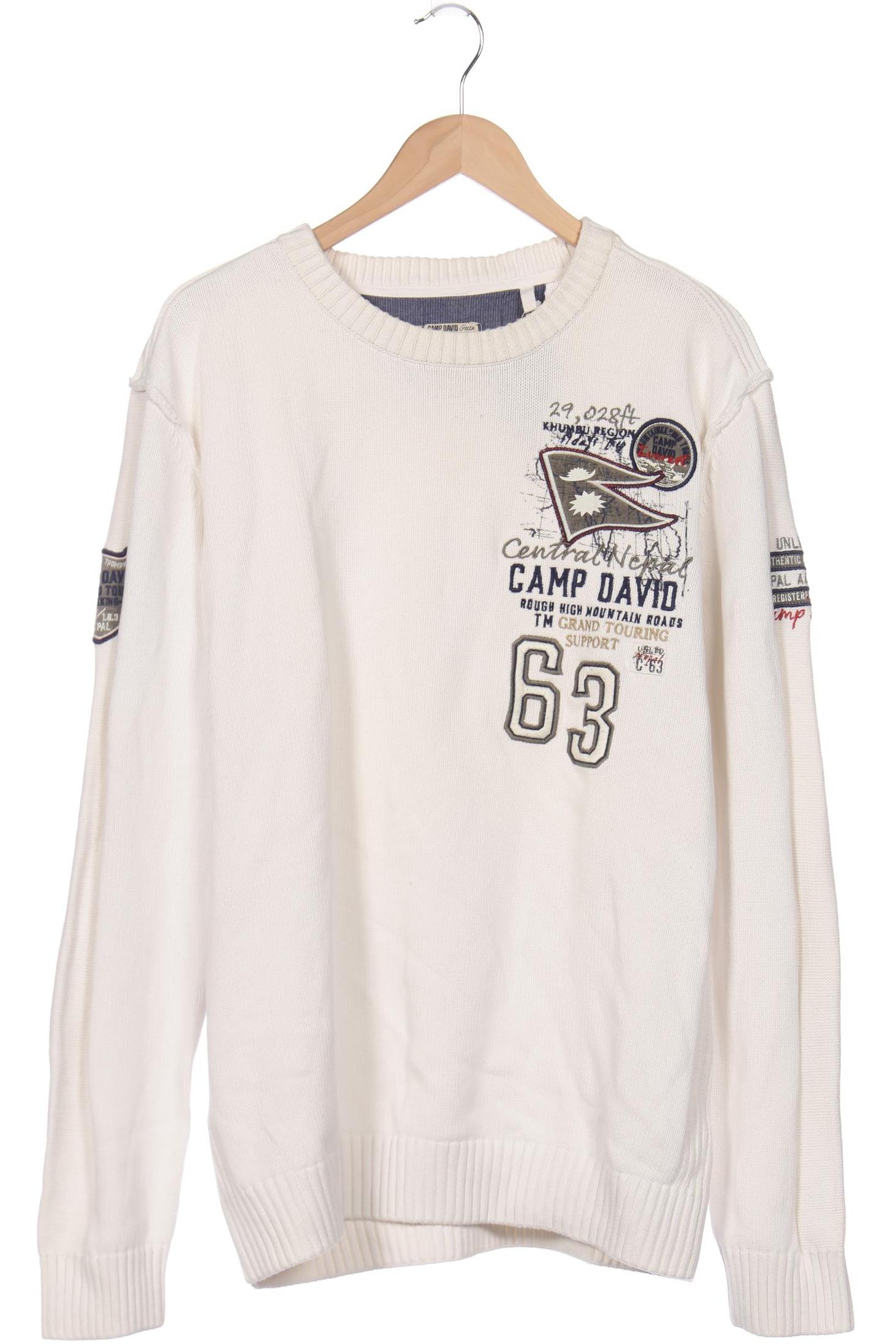 

Camp David Herren Pullover, weiß