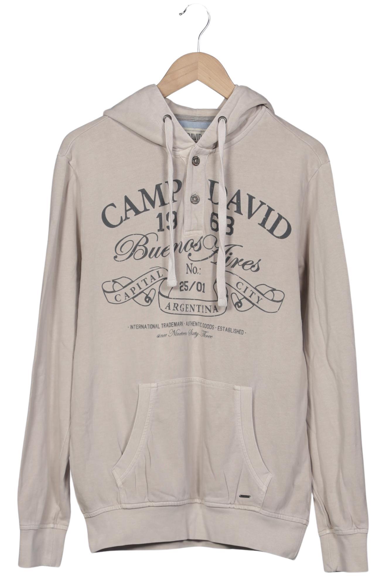 

Camp David Herren Kapuzenpullover, beige, Gr. 48